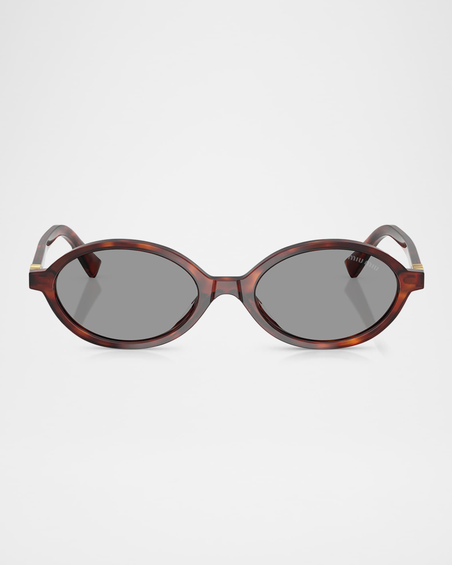 Logo Acetate Oval Sunglasses  0