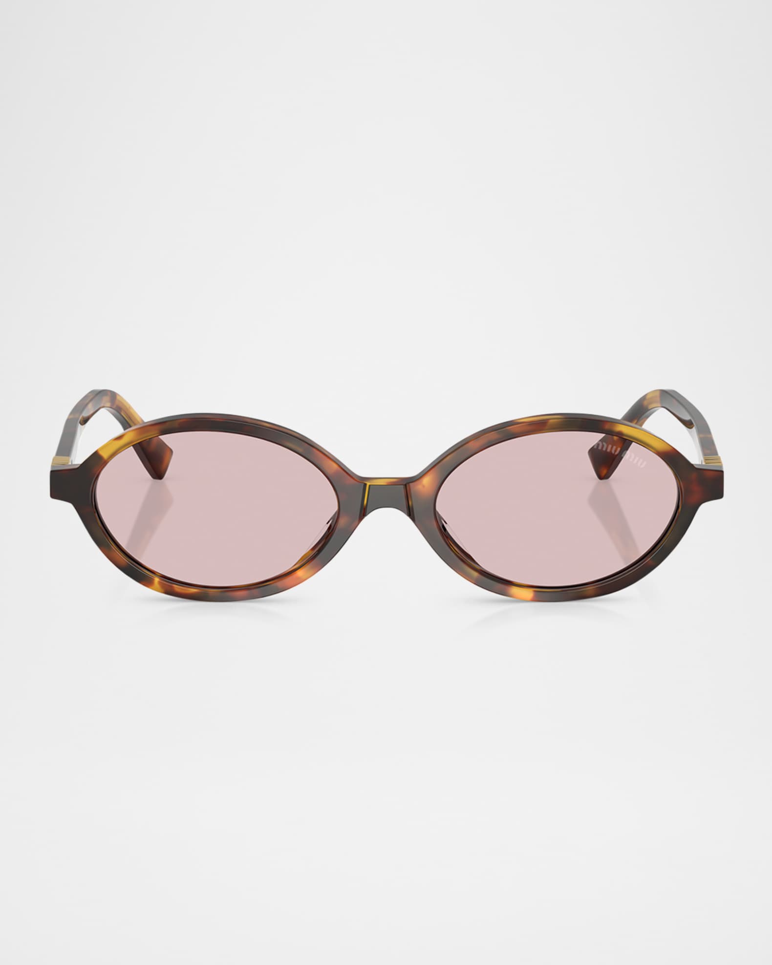 Logo Acetate Oval Sunglasses  0