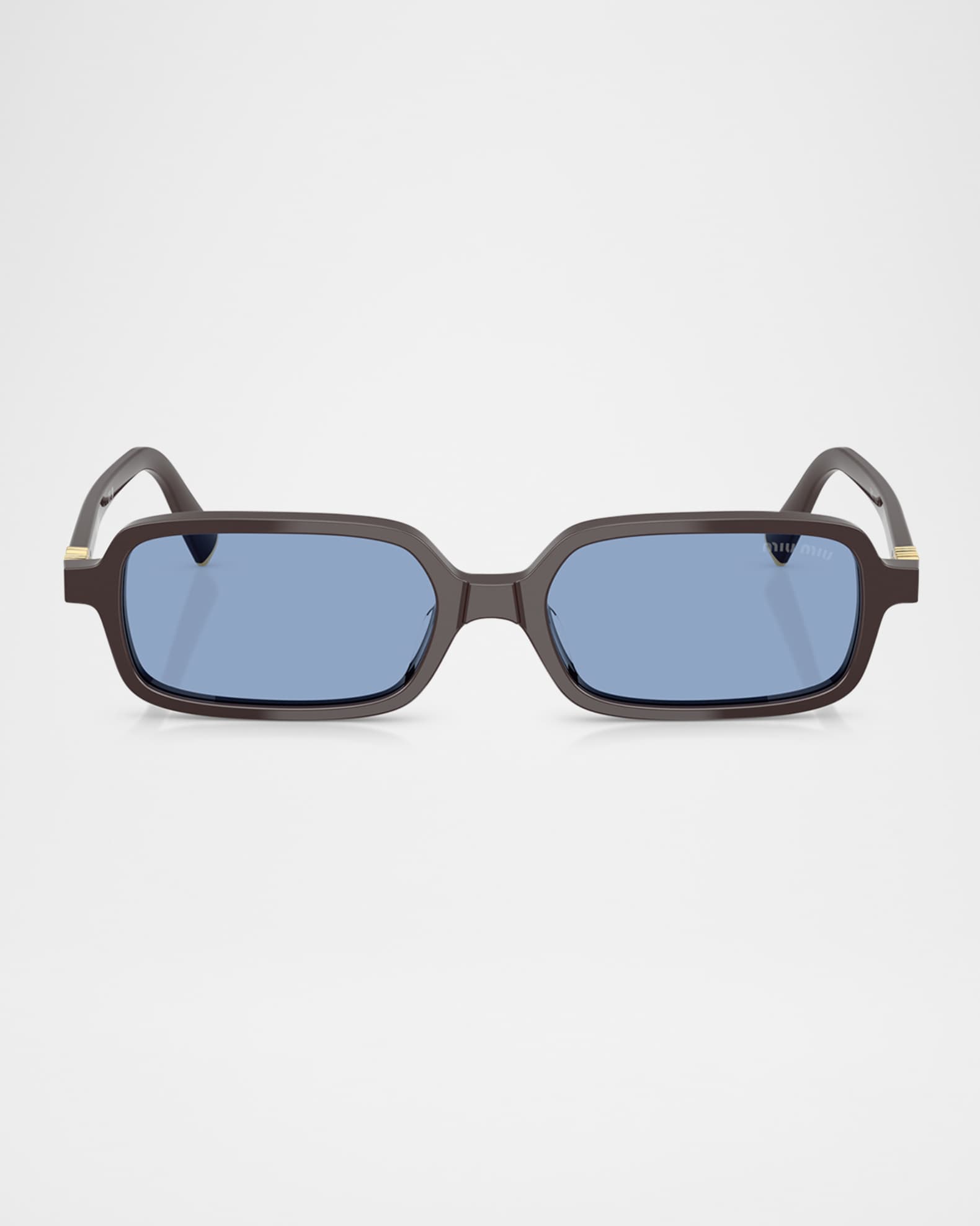 Logo Acetate Rectangle Sunglasses  0