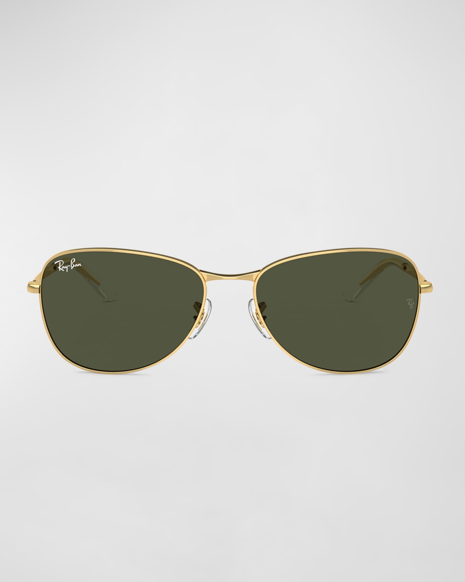 Sleek Metal Aviator Sunglasses 56mm