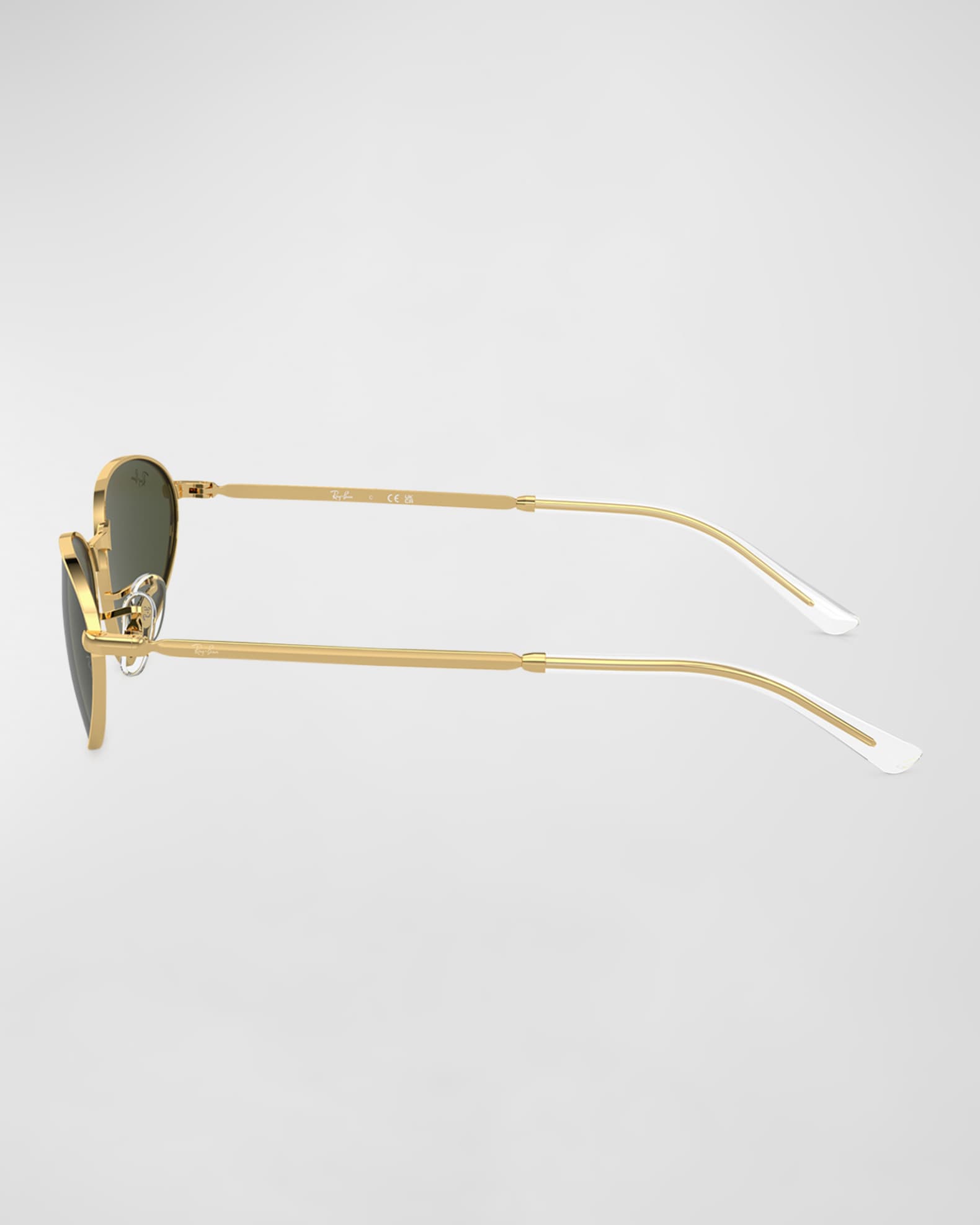 Sleek Metal Oval Sunglasses, 56mm 1