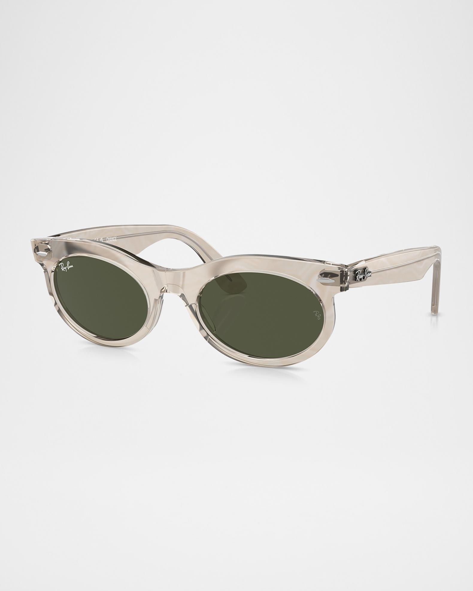 53mm Wayfarer Sunglasses NIB Ray-Ban Original Wayfarer Classic L (50 - 22) with Green  main image 2