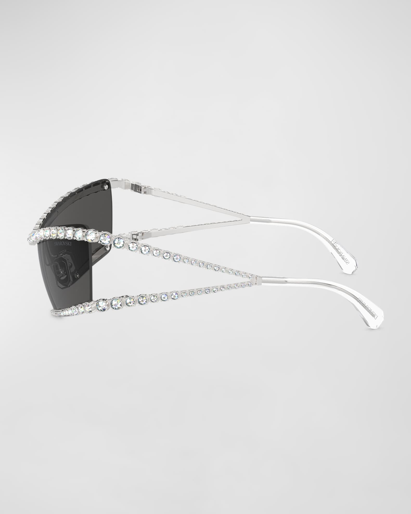Crystal Metal Wrap Sunglasses  1