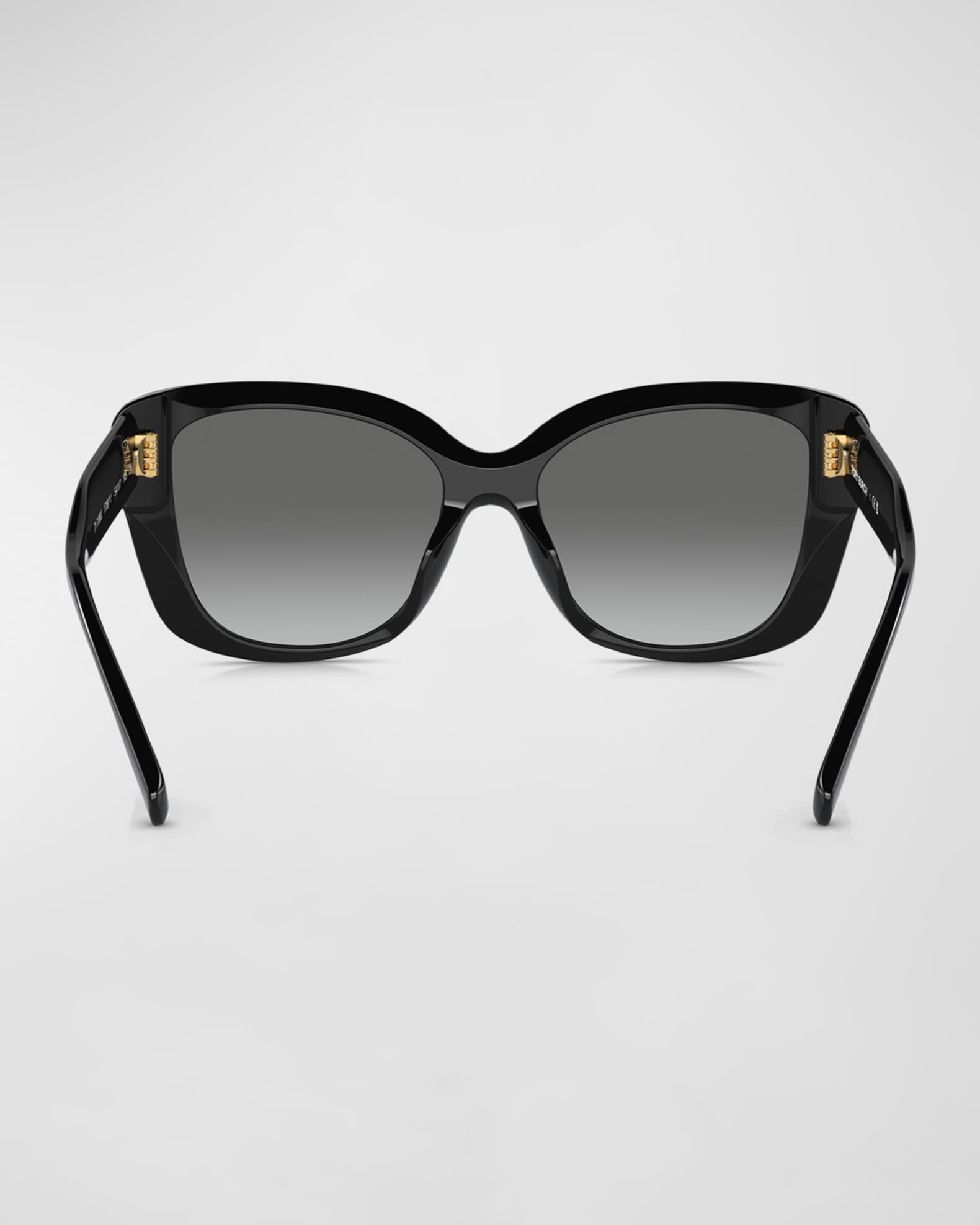 Oversized Gradient Acetate Butterfly Sunglasses