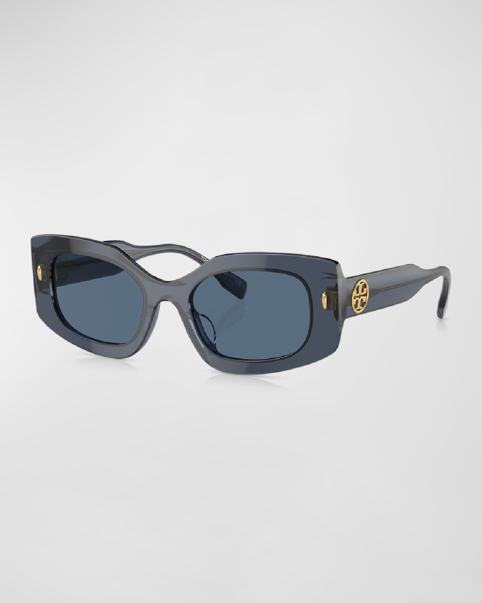 Monogram Beveled Rectangle Sunglasses  0