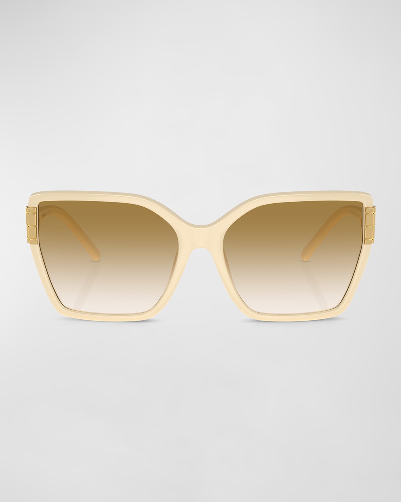 Tory Burch Flat Eleanor Gradient Plastic Square Sunglasses Neiman Marcus