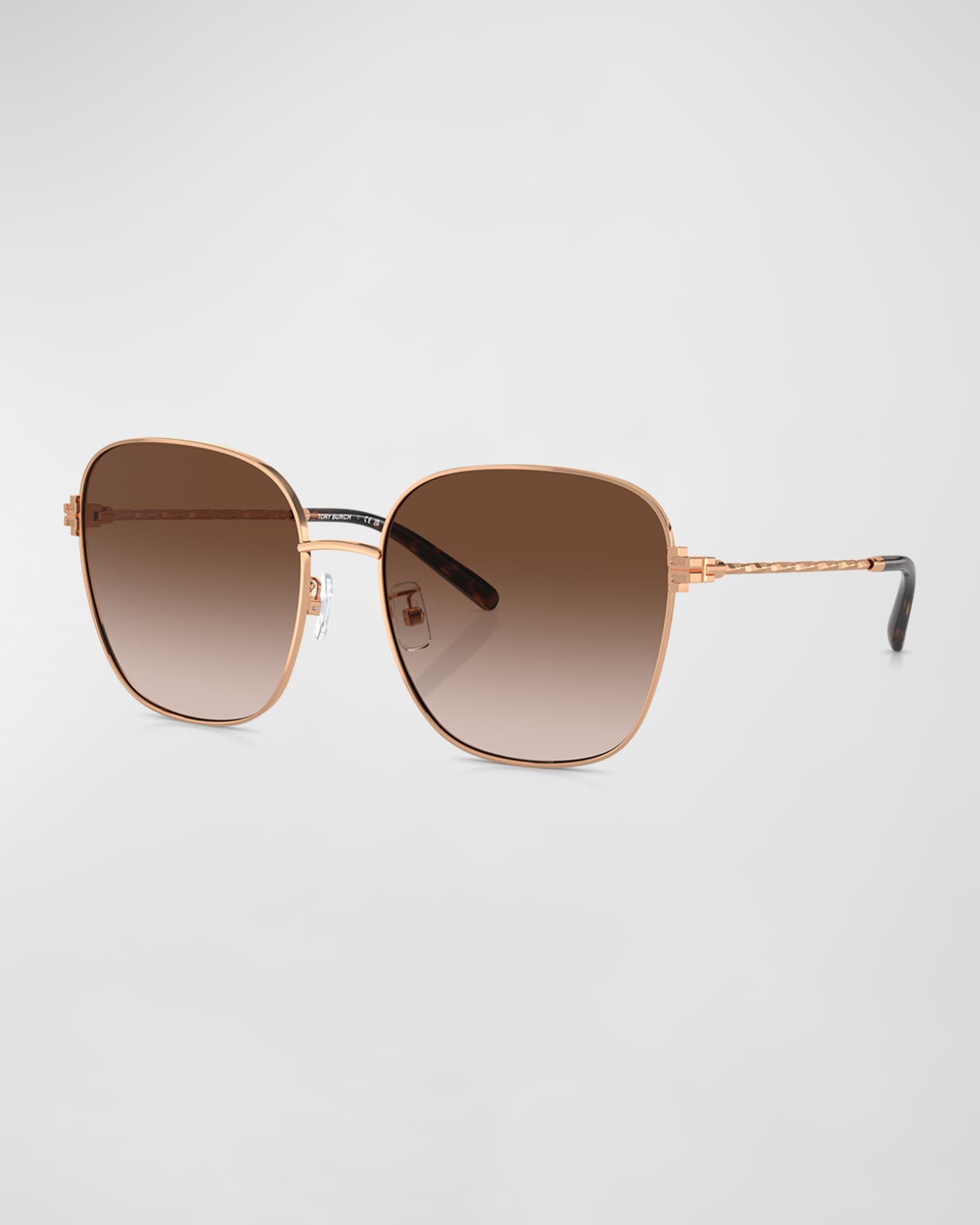 Tory burch metal trim matte sunglasses hotsell