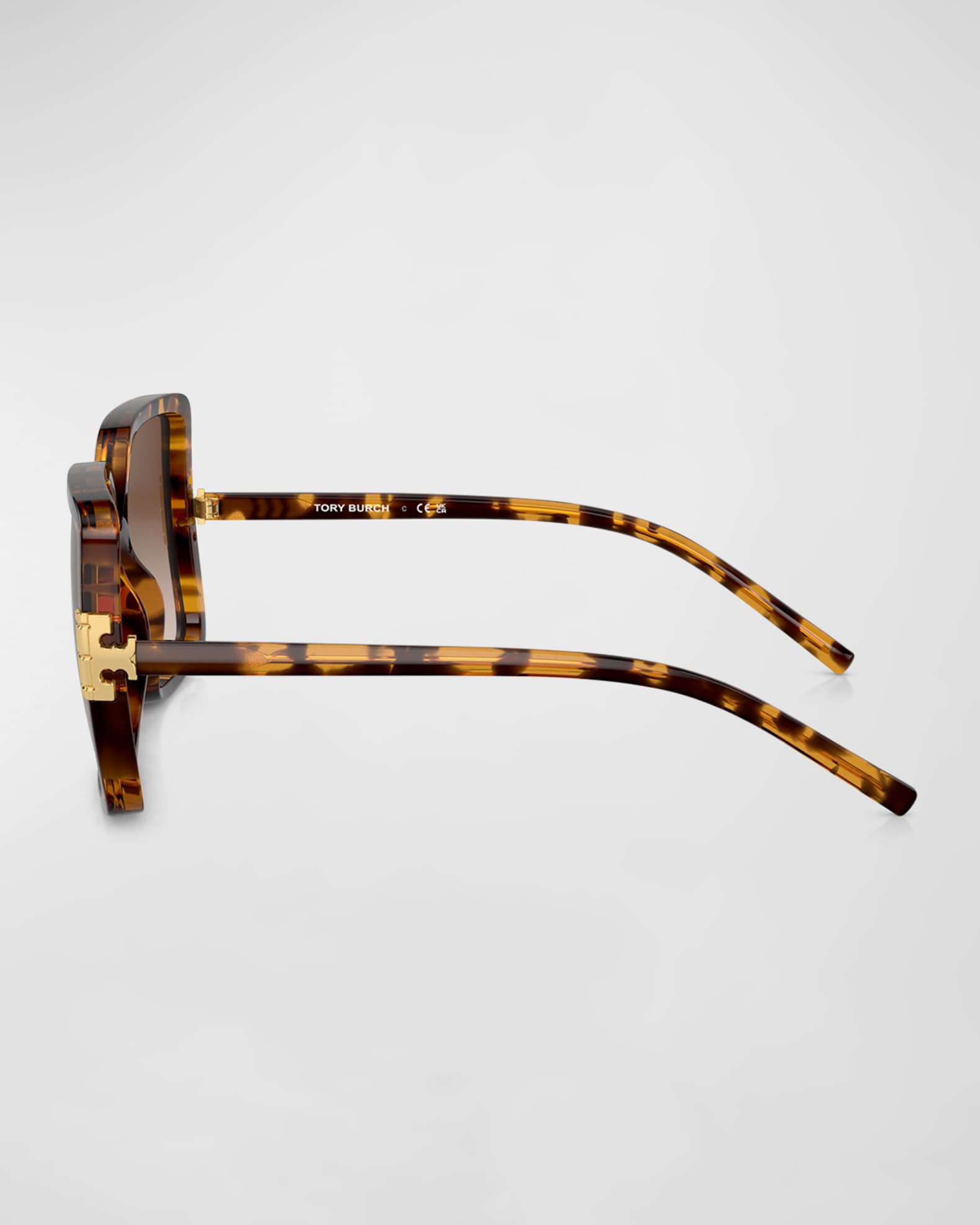 Gradient Plastic Square Sunglasses  1