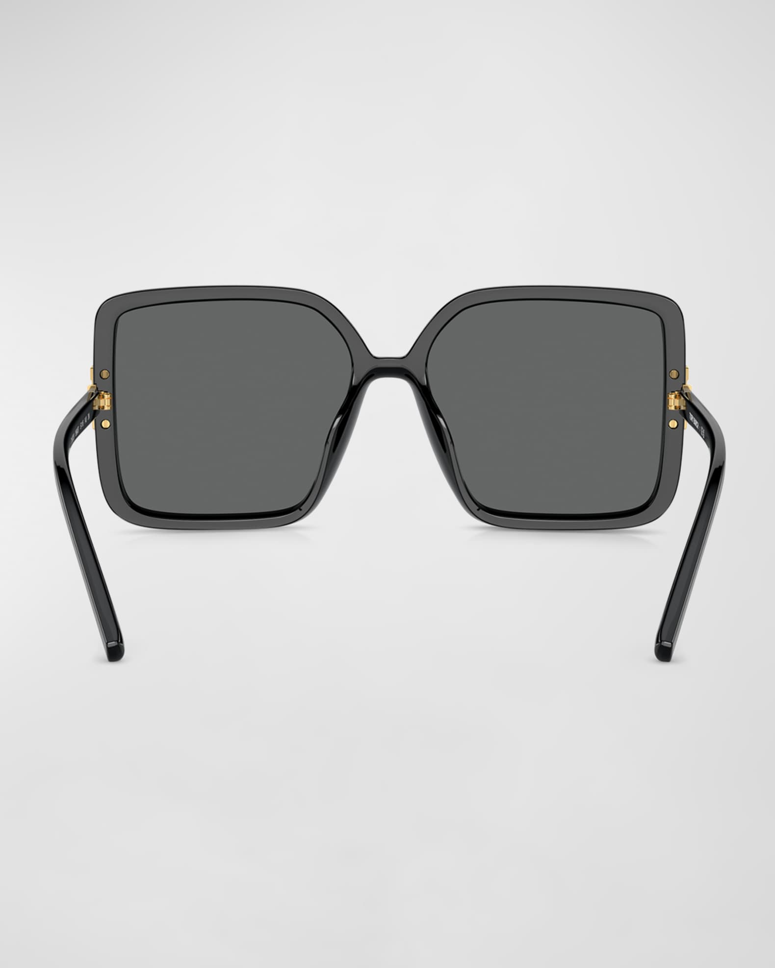Tory Burch T Hinged Plastic Square Sunglasses Neiman Marcus