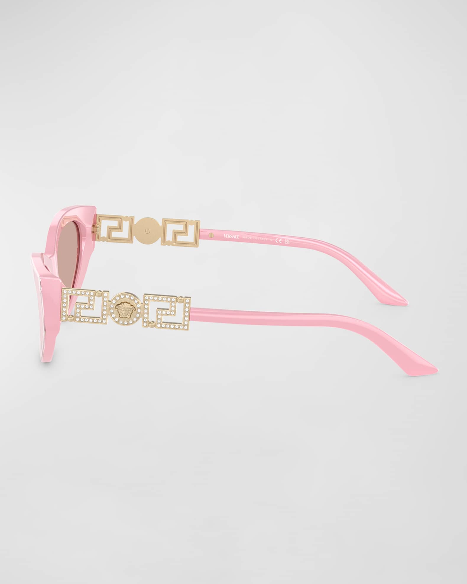 Bright Greca Embellished Cat-Eye Sunglasses  1