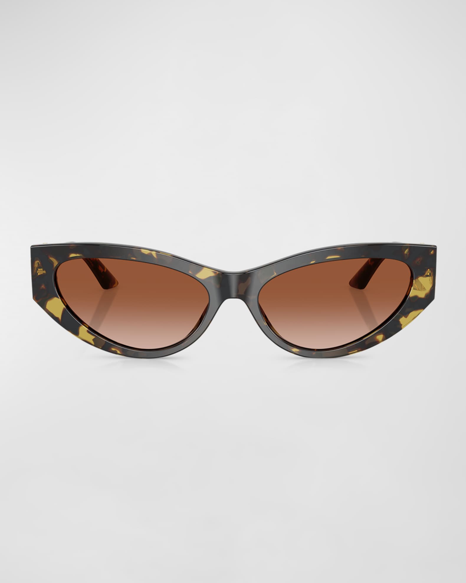 Bright Greca Embellished Cat Eye Sunglasses