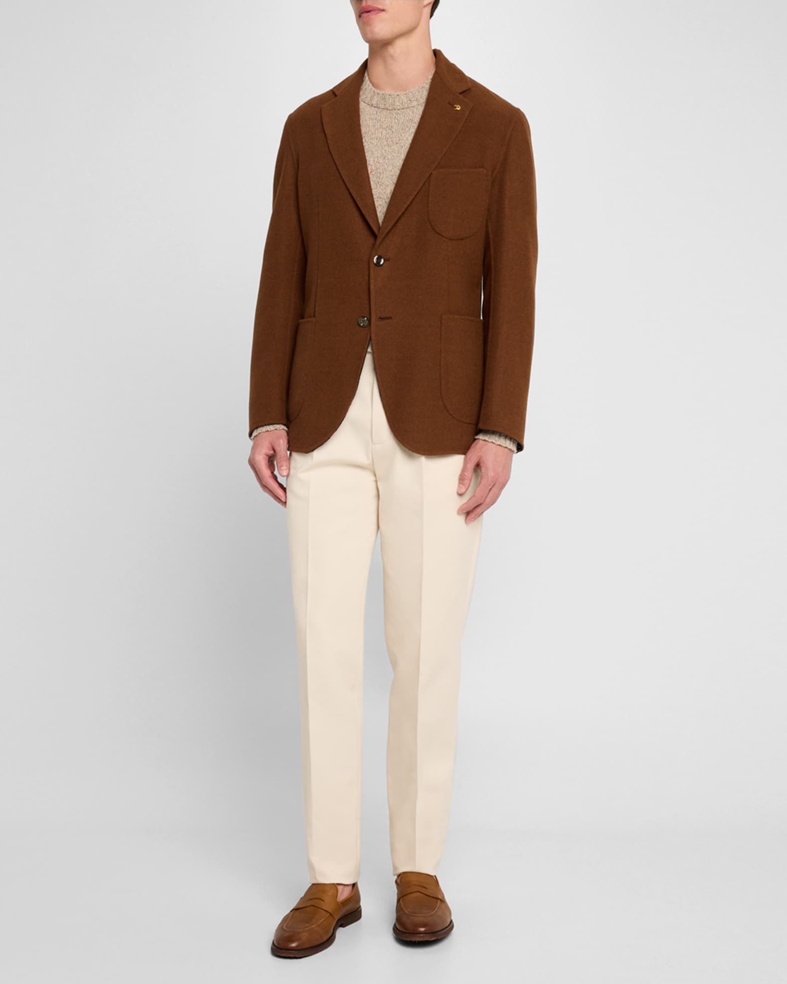 Men's Solid Wool Blazer 1
