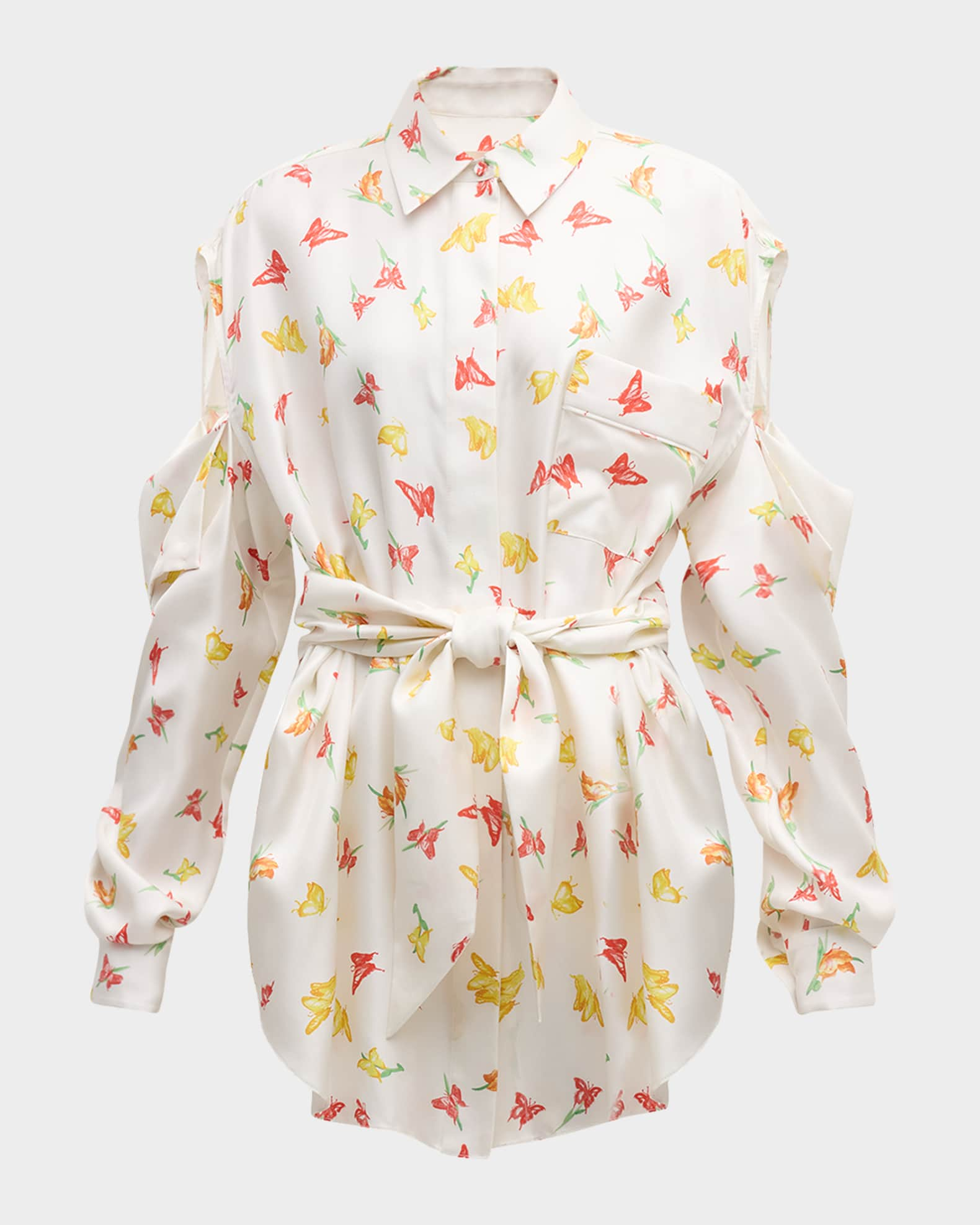 Printed Cotton Poplin Shirt