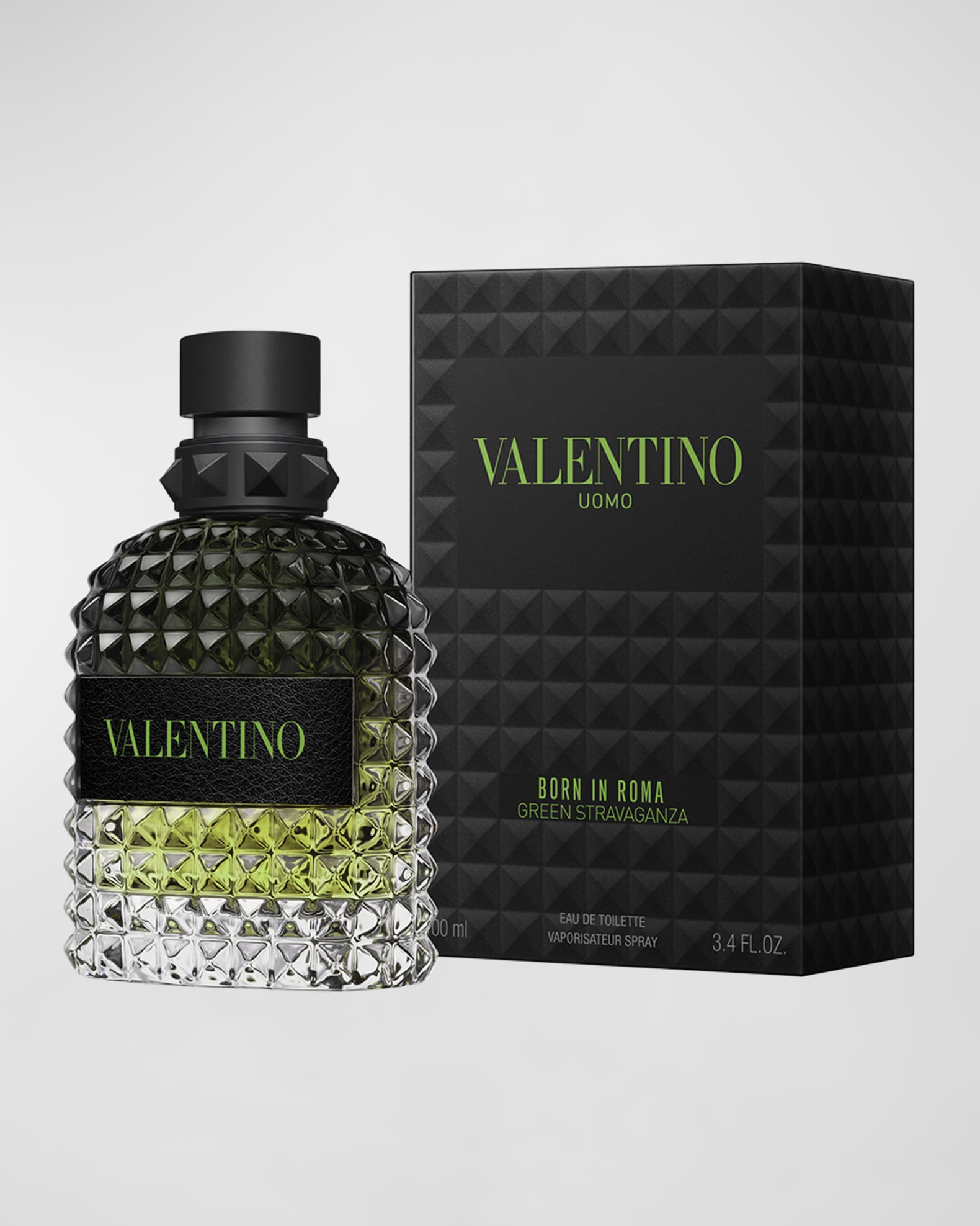 Valentino Born In Roma Uomo Green Stravaganza Eau De Toilette 3.3 oz. Neiman Marcus