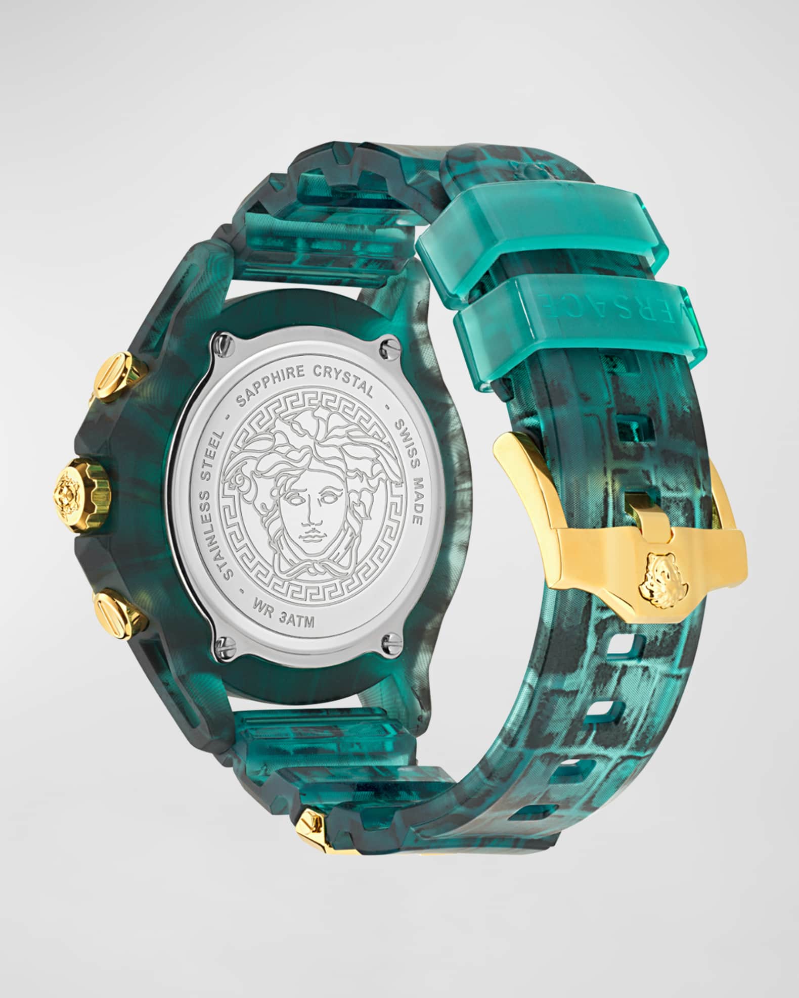 Versace men's chronograph watch with sapphire crystal on sale