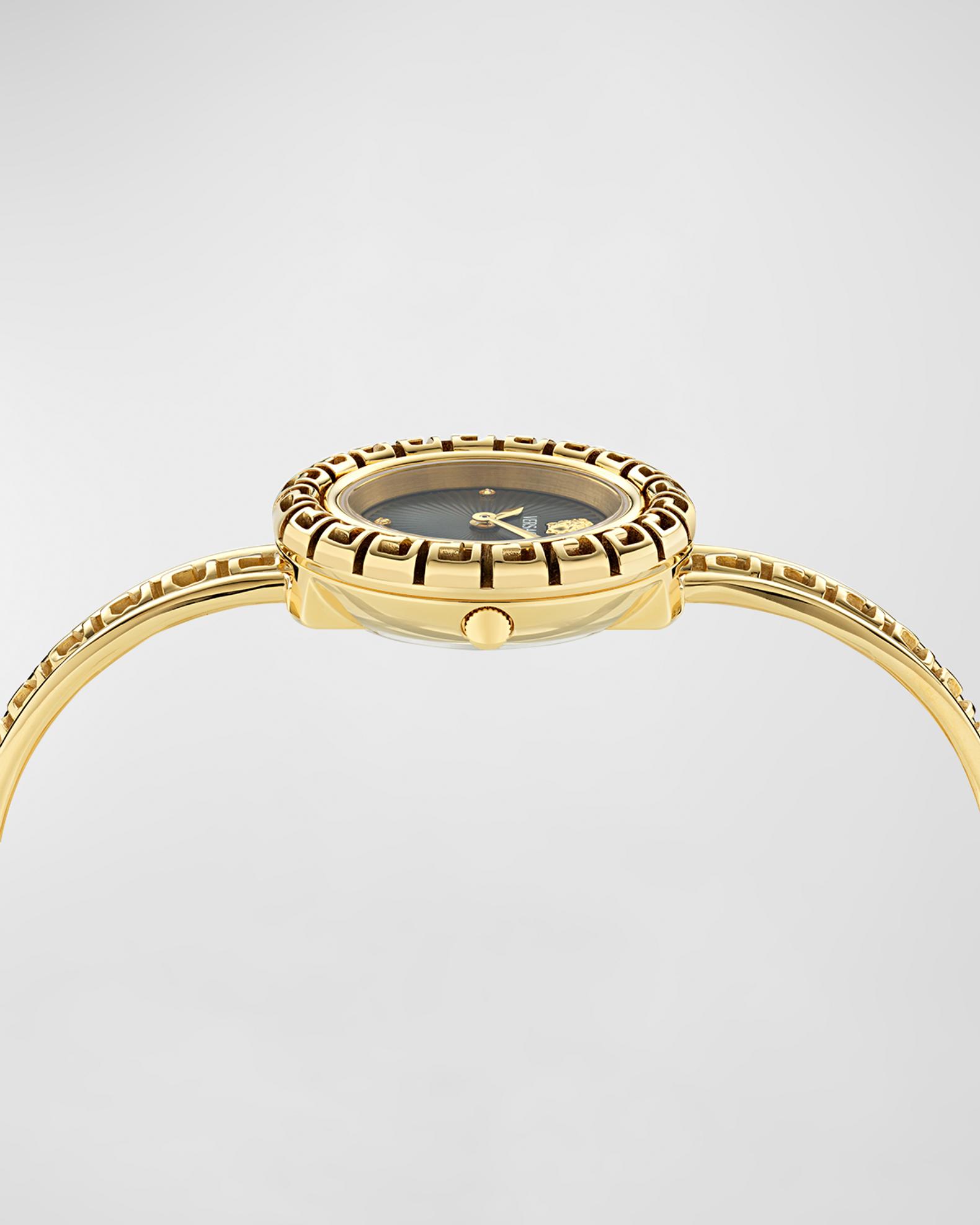 Versace 28mm La Greca Bangle Bracelet Watch with Diamonds | Neiman Marcus