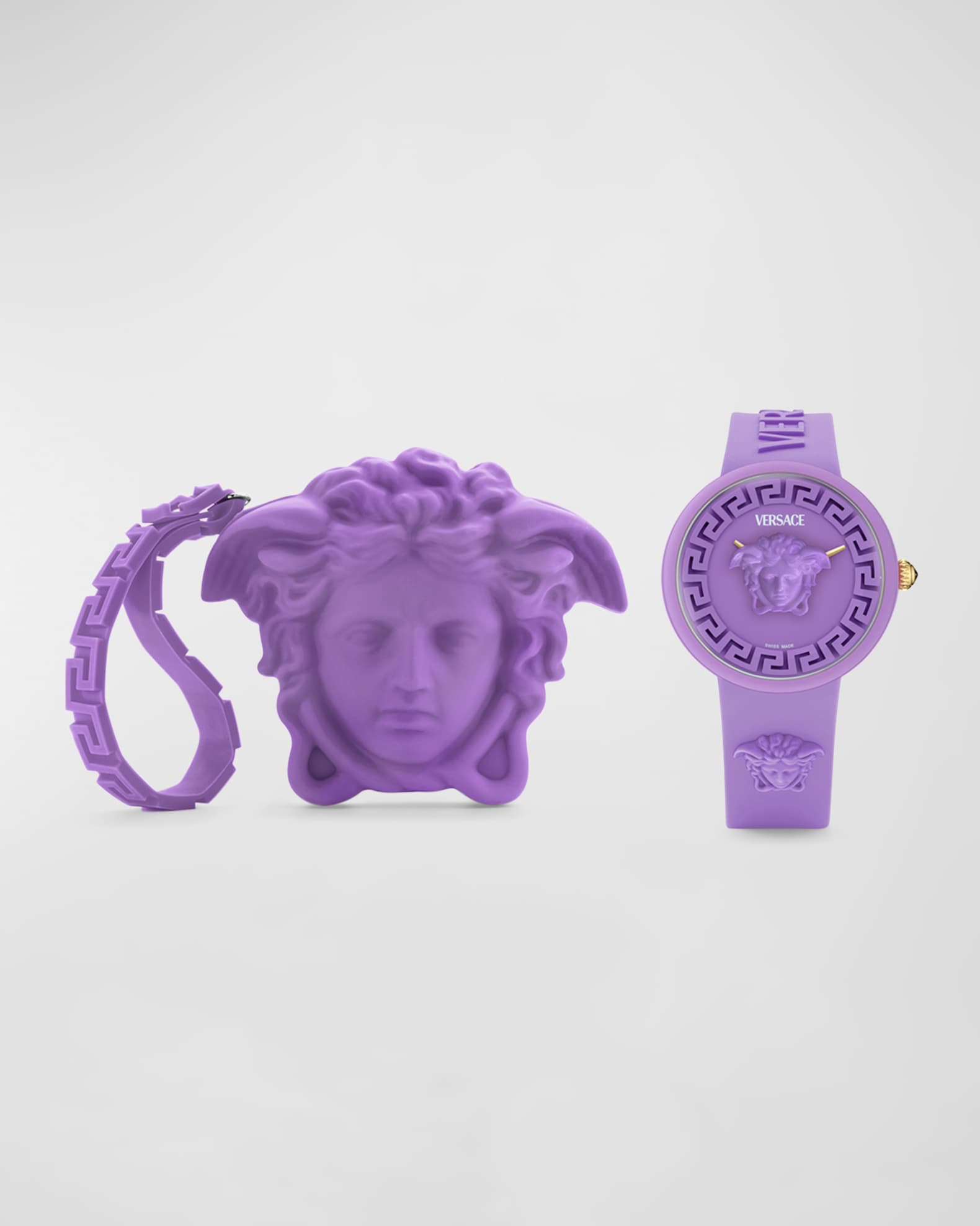 Versace 38mm Medusa Pop Watch with Silicone Strap and Versace 38mm Medusa Pop Watch with Silicone Strap and