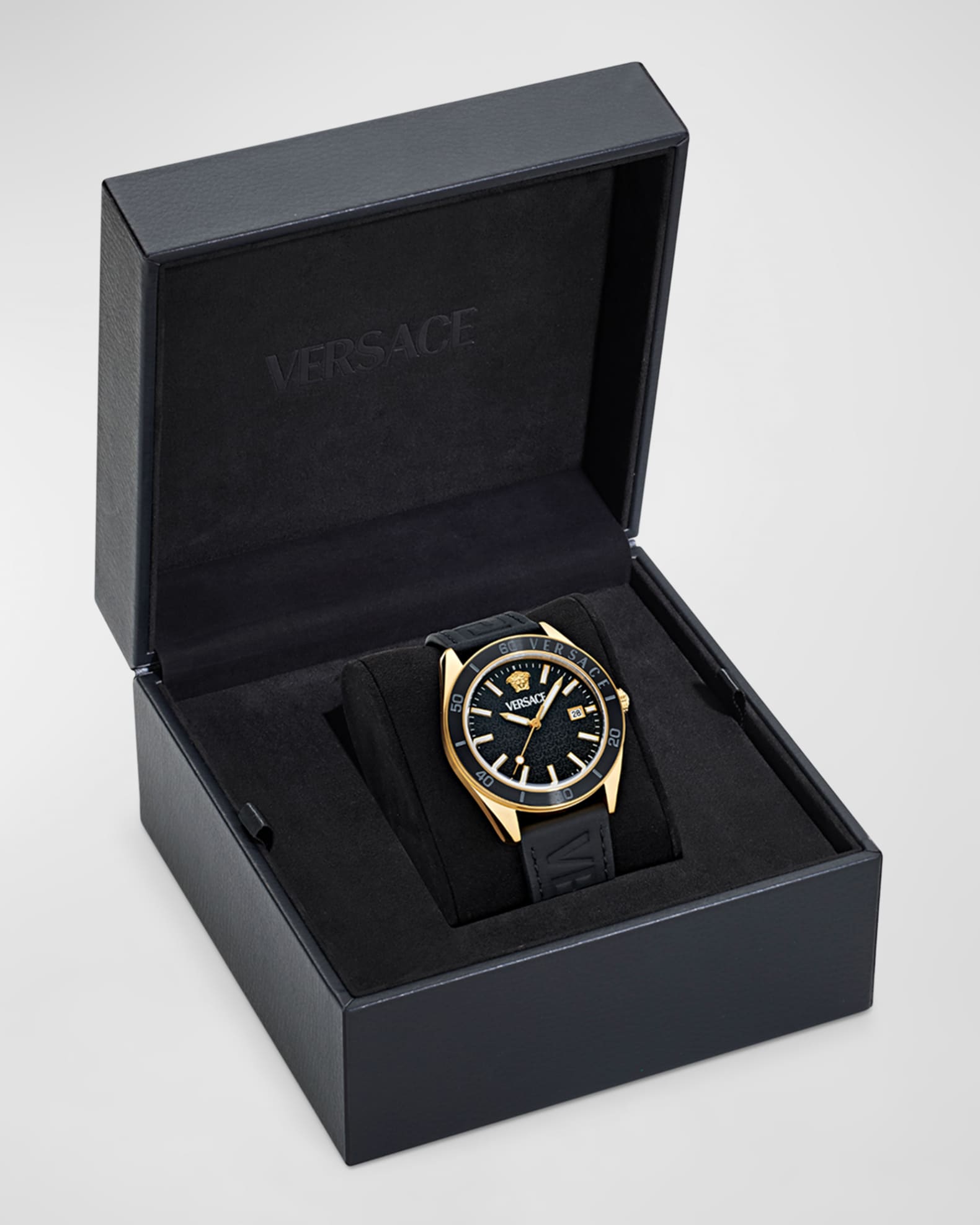 Versace men's aiakos watch new arrivals
