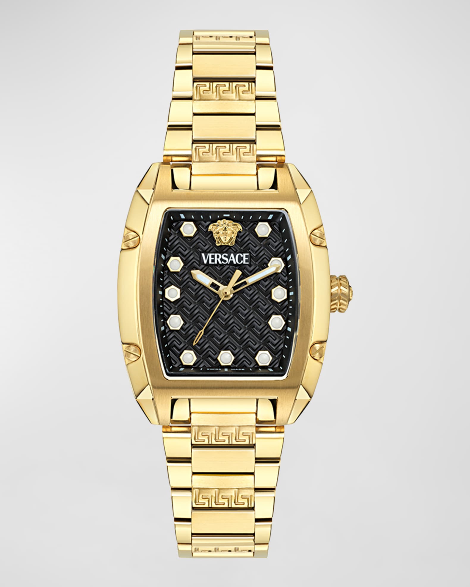 Versace Dominus Bracelet Watch 44mm x 36mm IP Yellow Gold