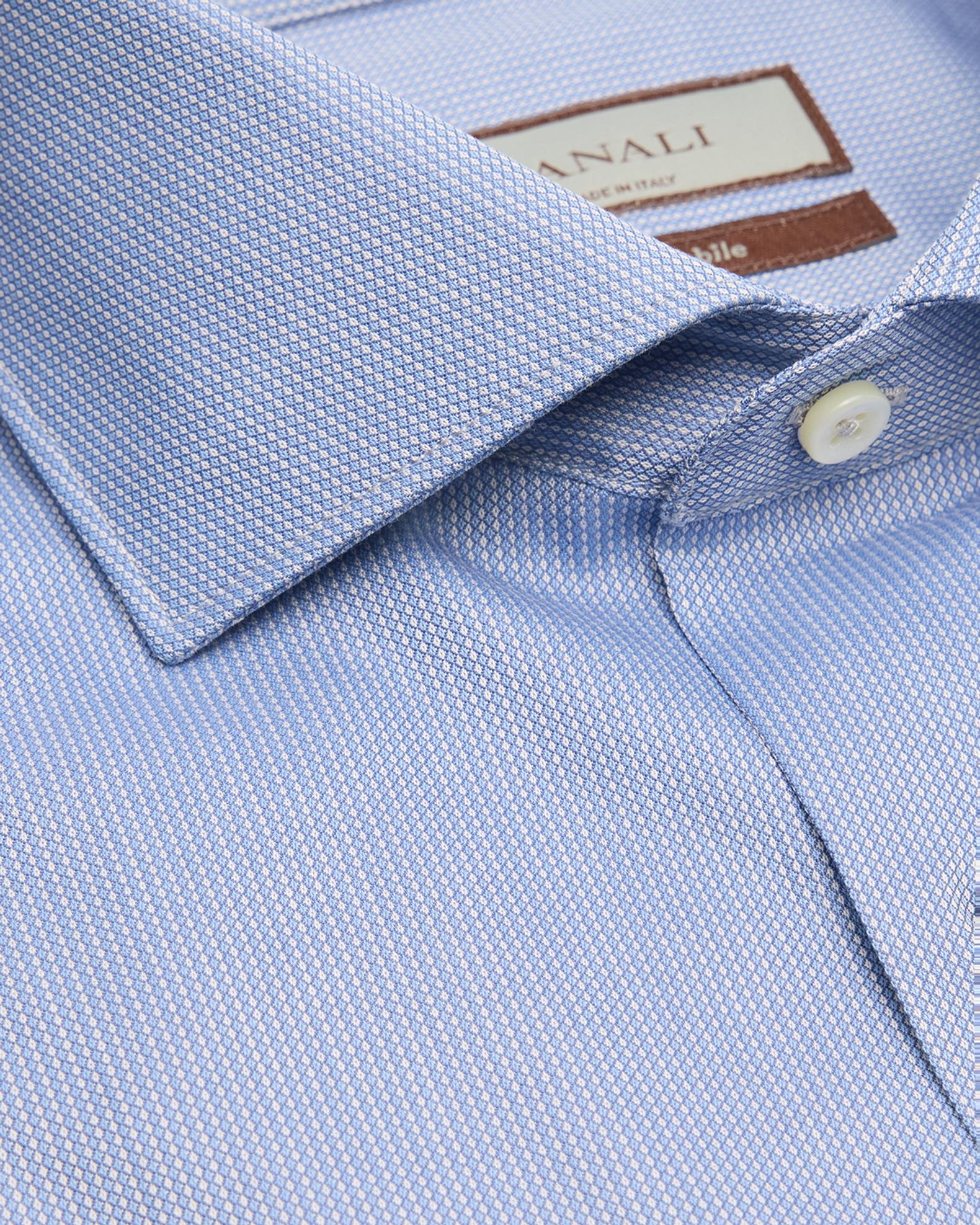 Canali Men's Micro-Pattern Dress Shirt | Neiman Marcus