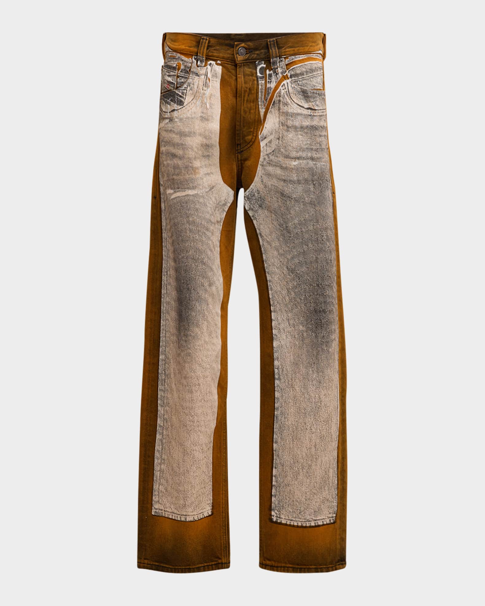 Men's Trompe L'oeil Loose-Fit Jeans