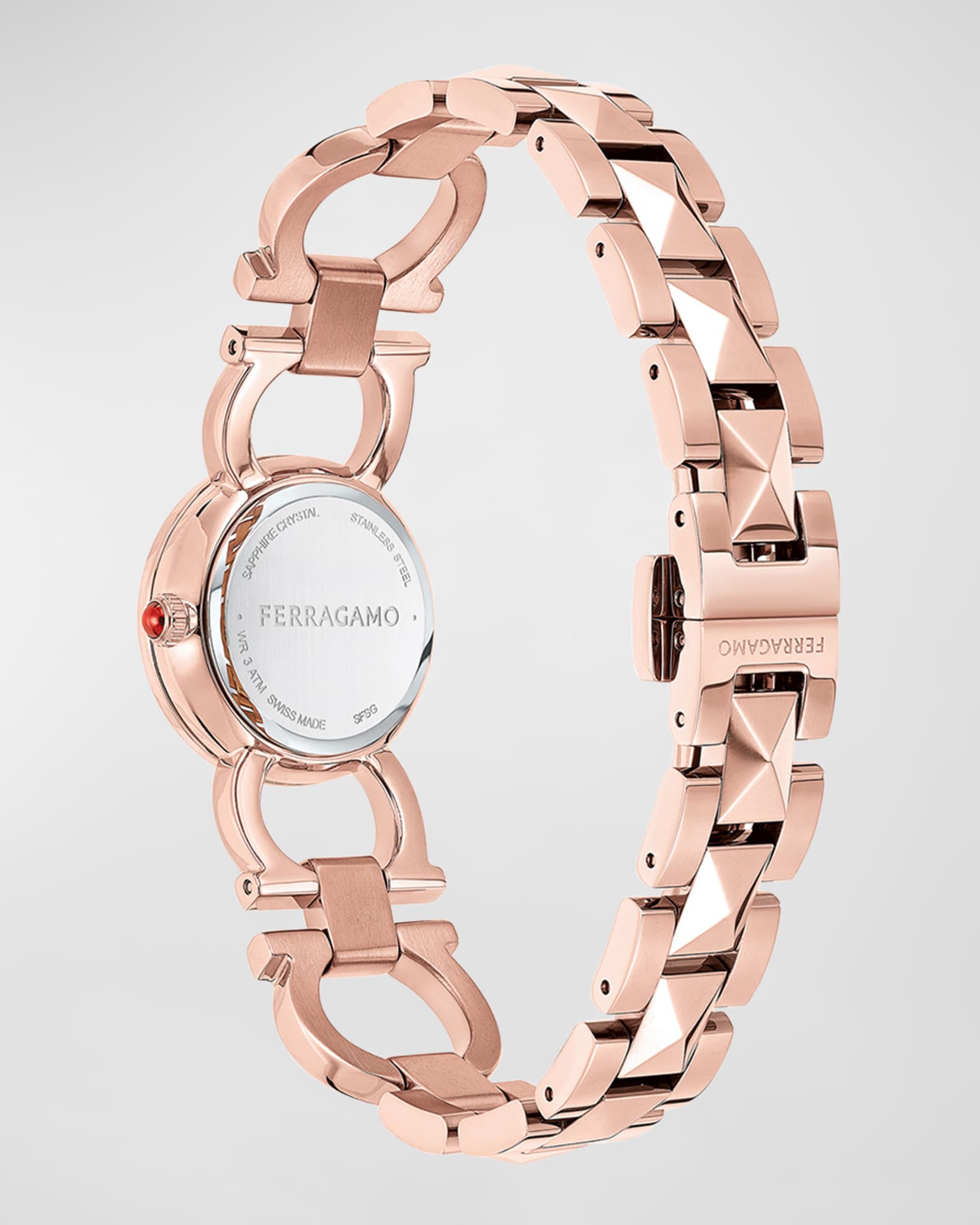 Ferragamo rose gold watch 2025