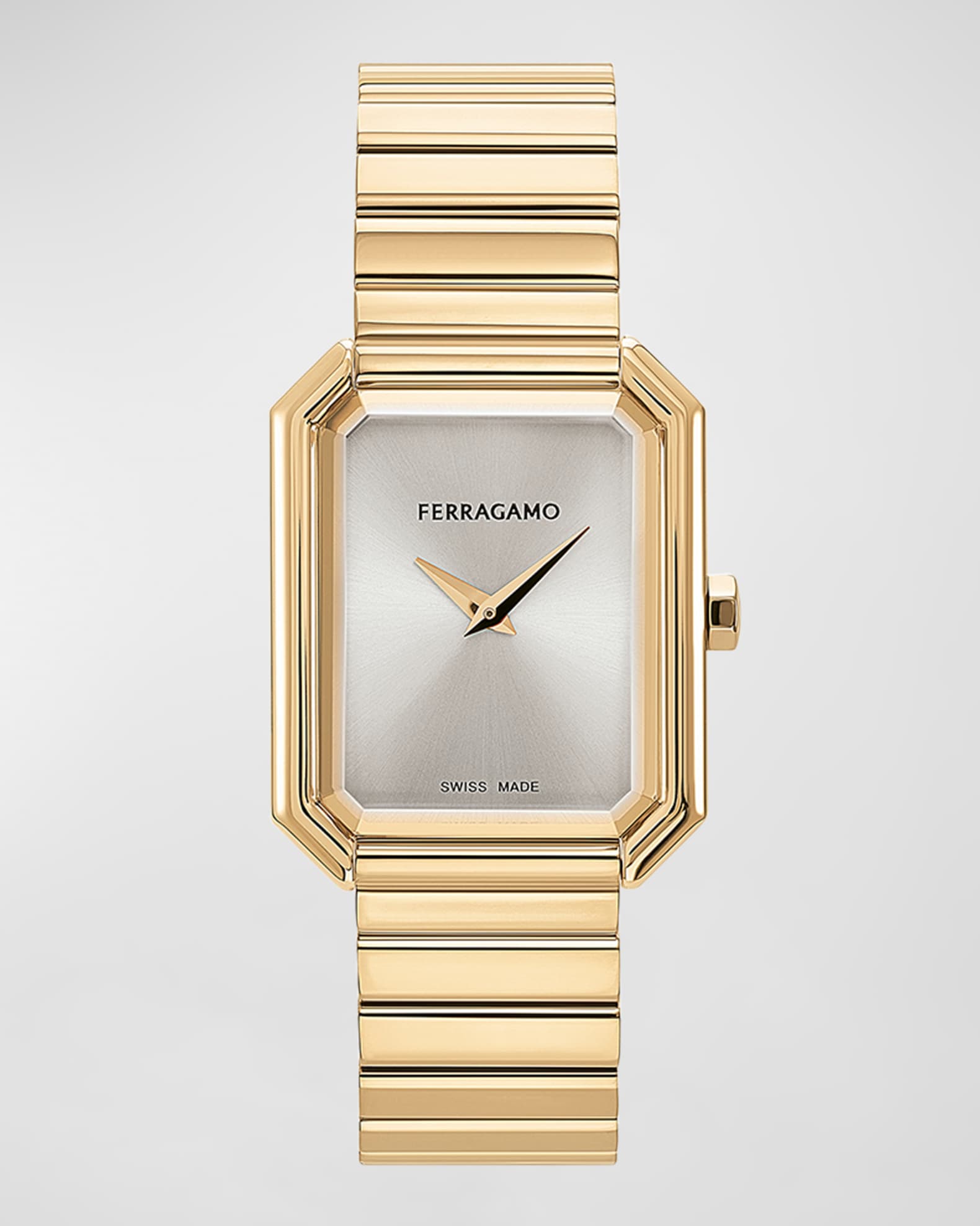 Ferragamo 26.5x33.5mm Ferragamo Crystal Watch with Silver