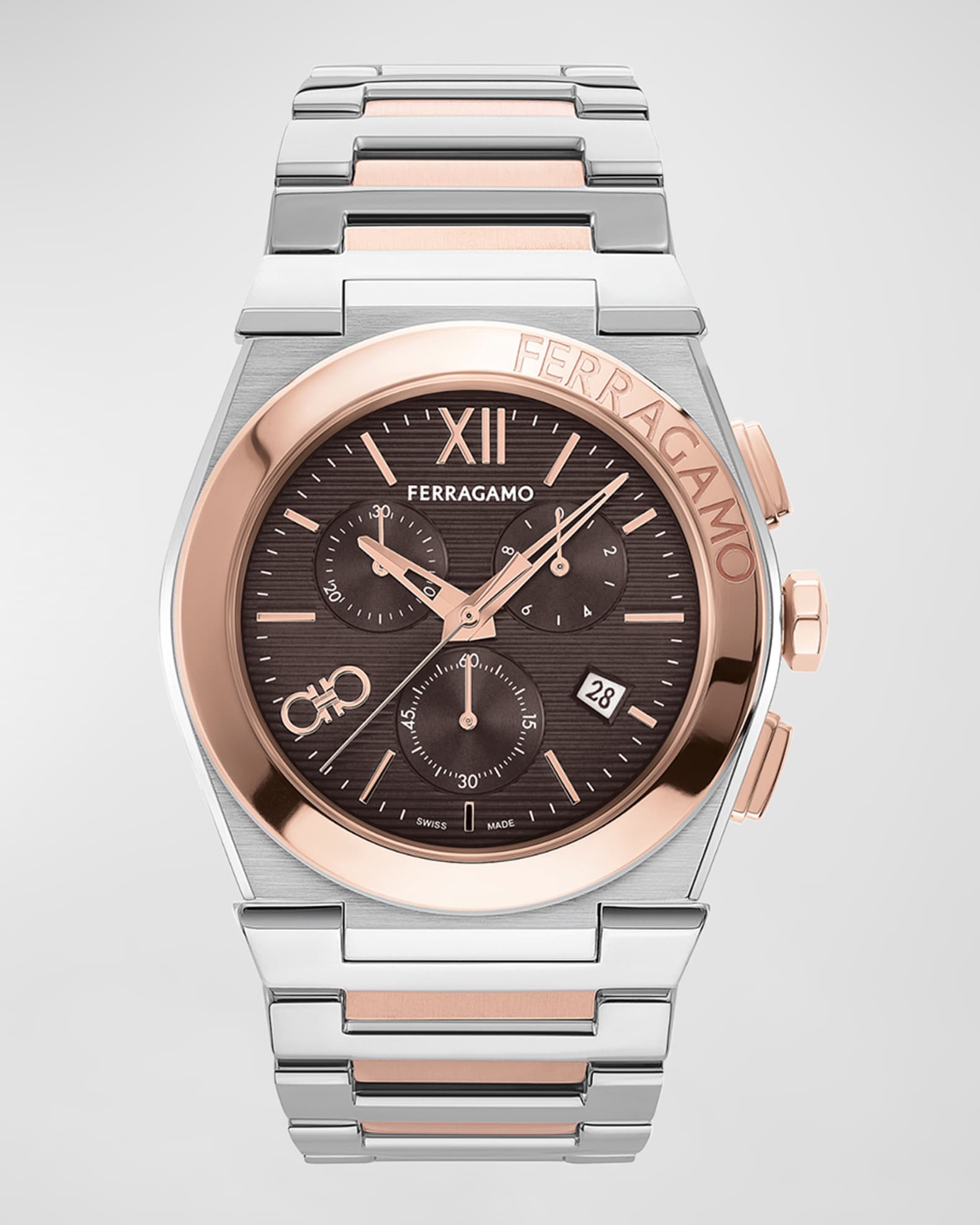 Ferragamo two tone watch best sale