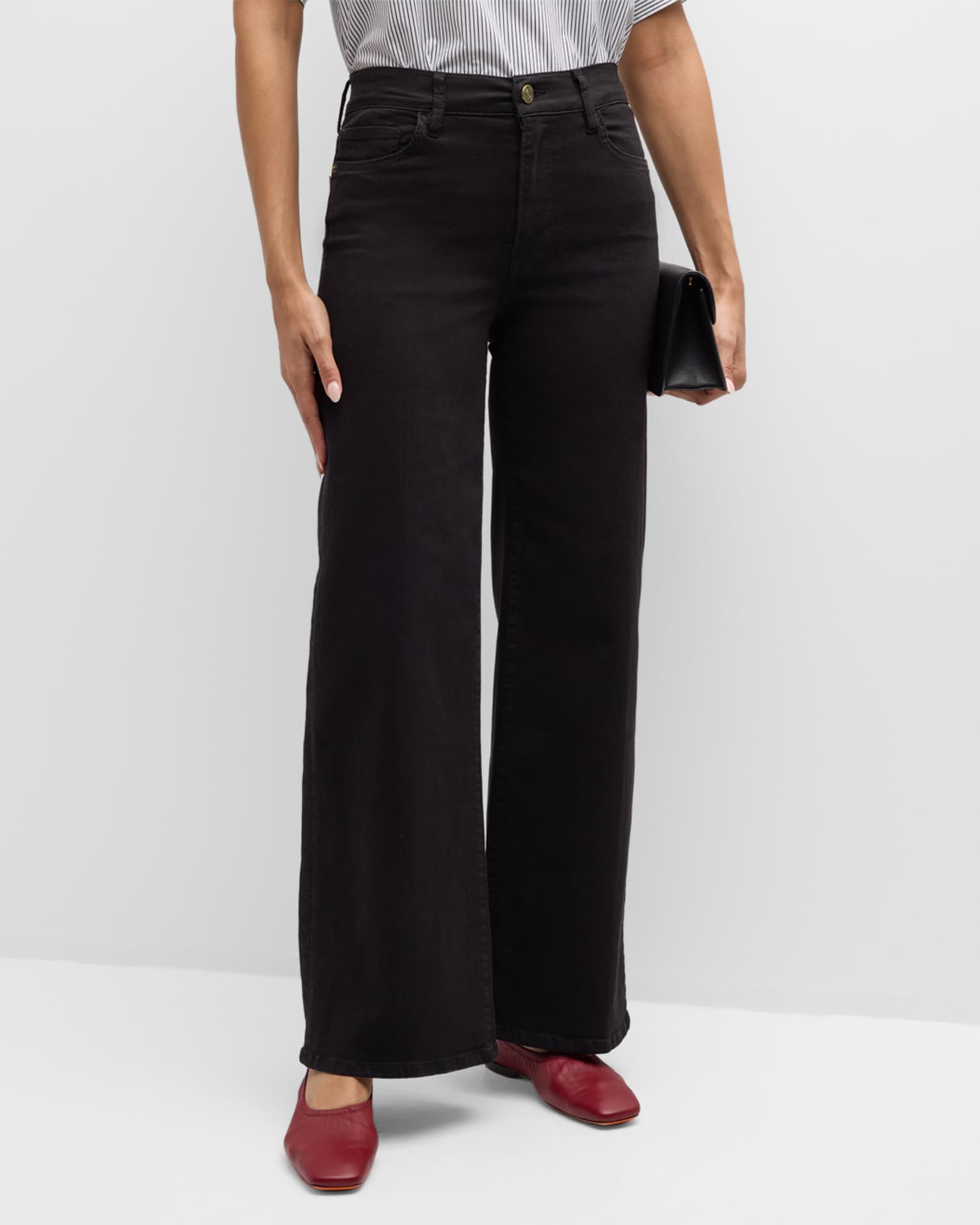 FRAME Le Slim Palazzo Jeans | Neiman Marcus
