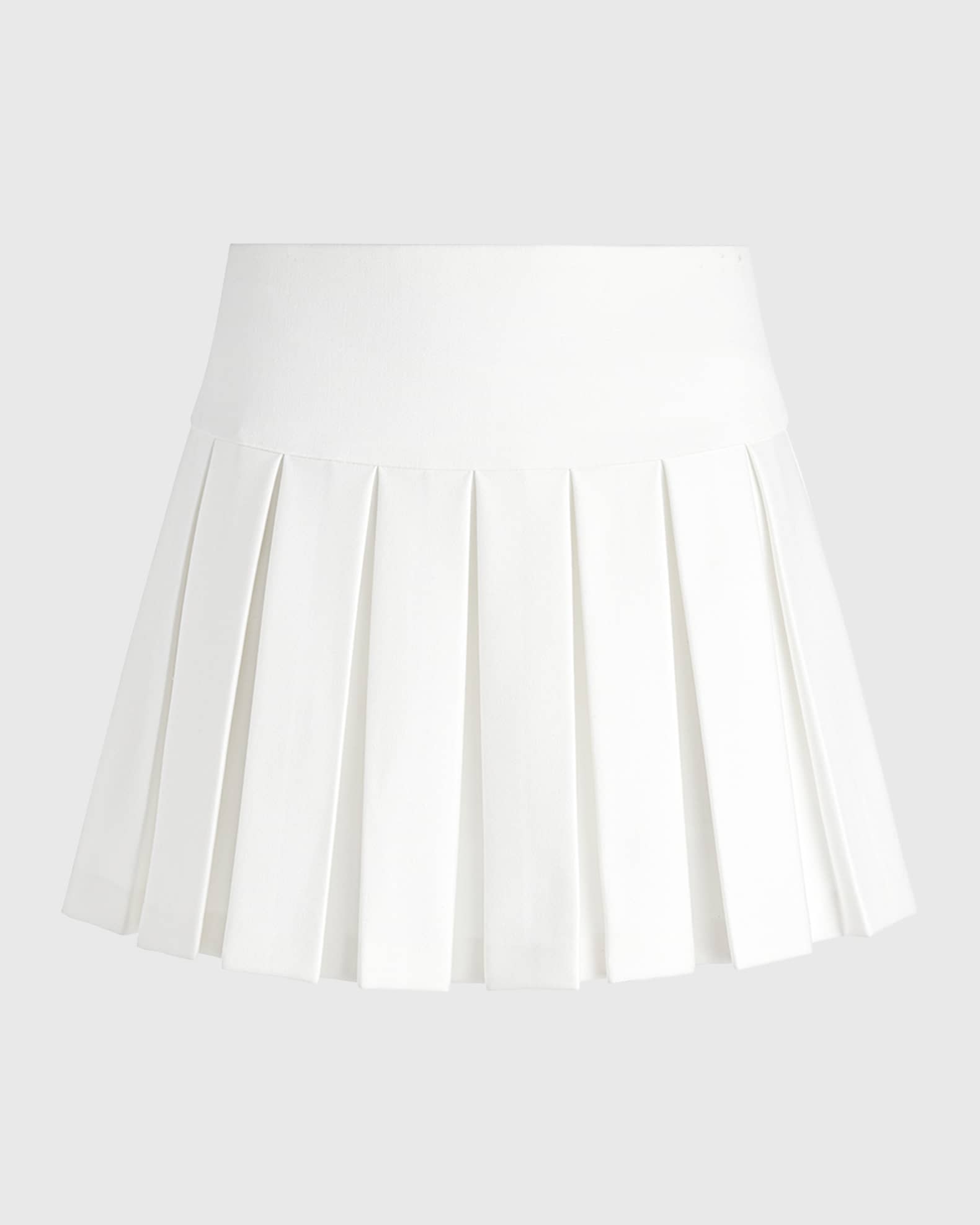 Alice + Olivia Emilie Box Pleated Mini Skirt