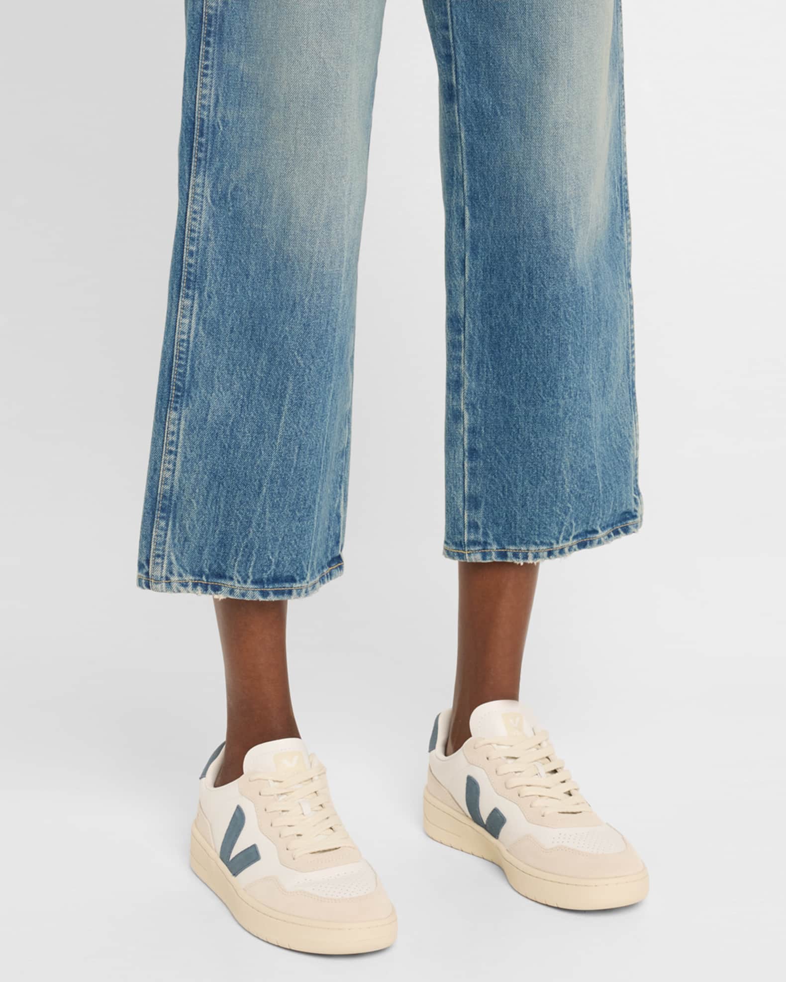 veja campo bicolor leather low top sneakers