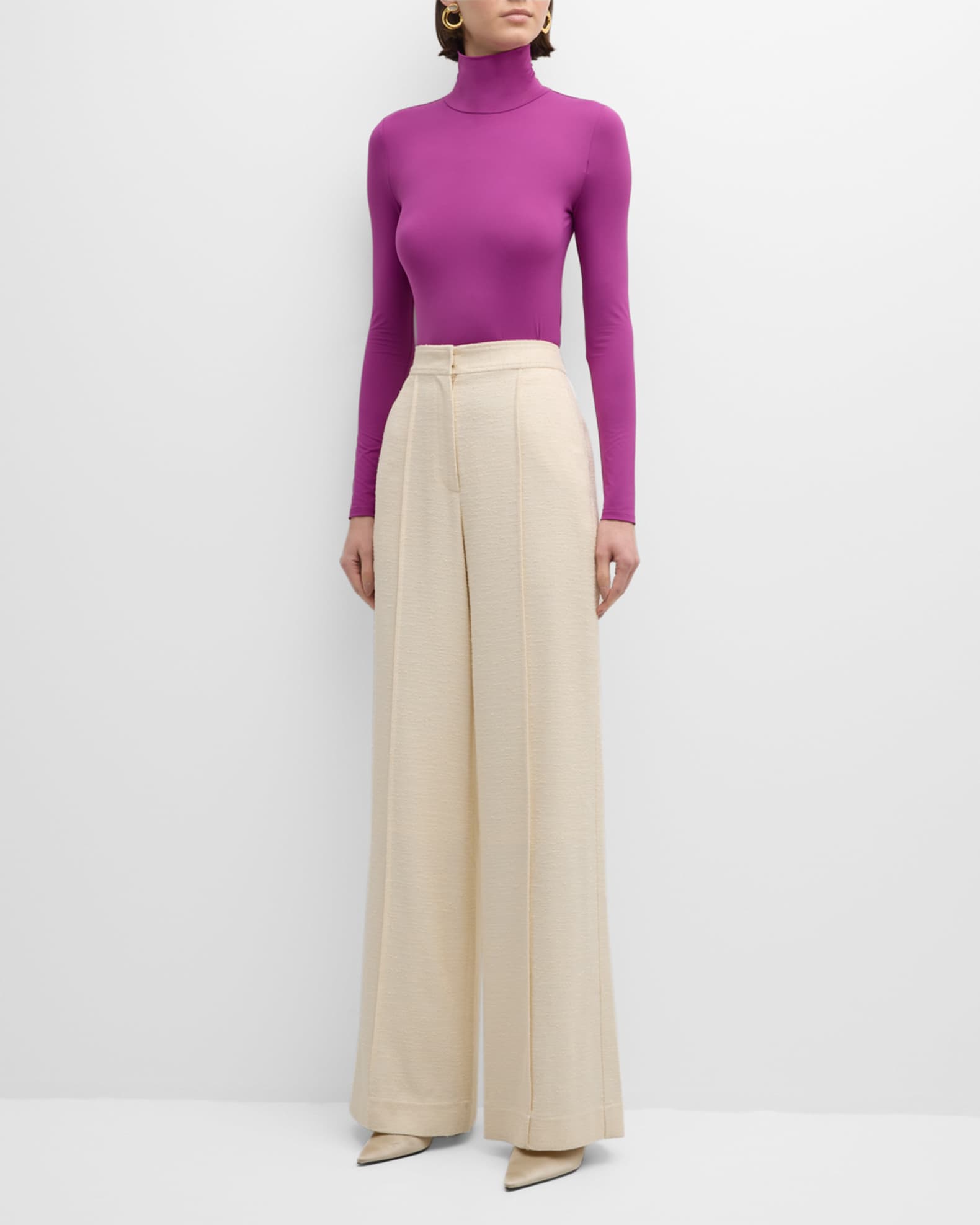 Nuda Turtleneck Long Sleeve Jersey Top