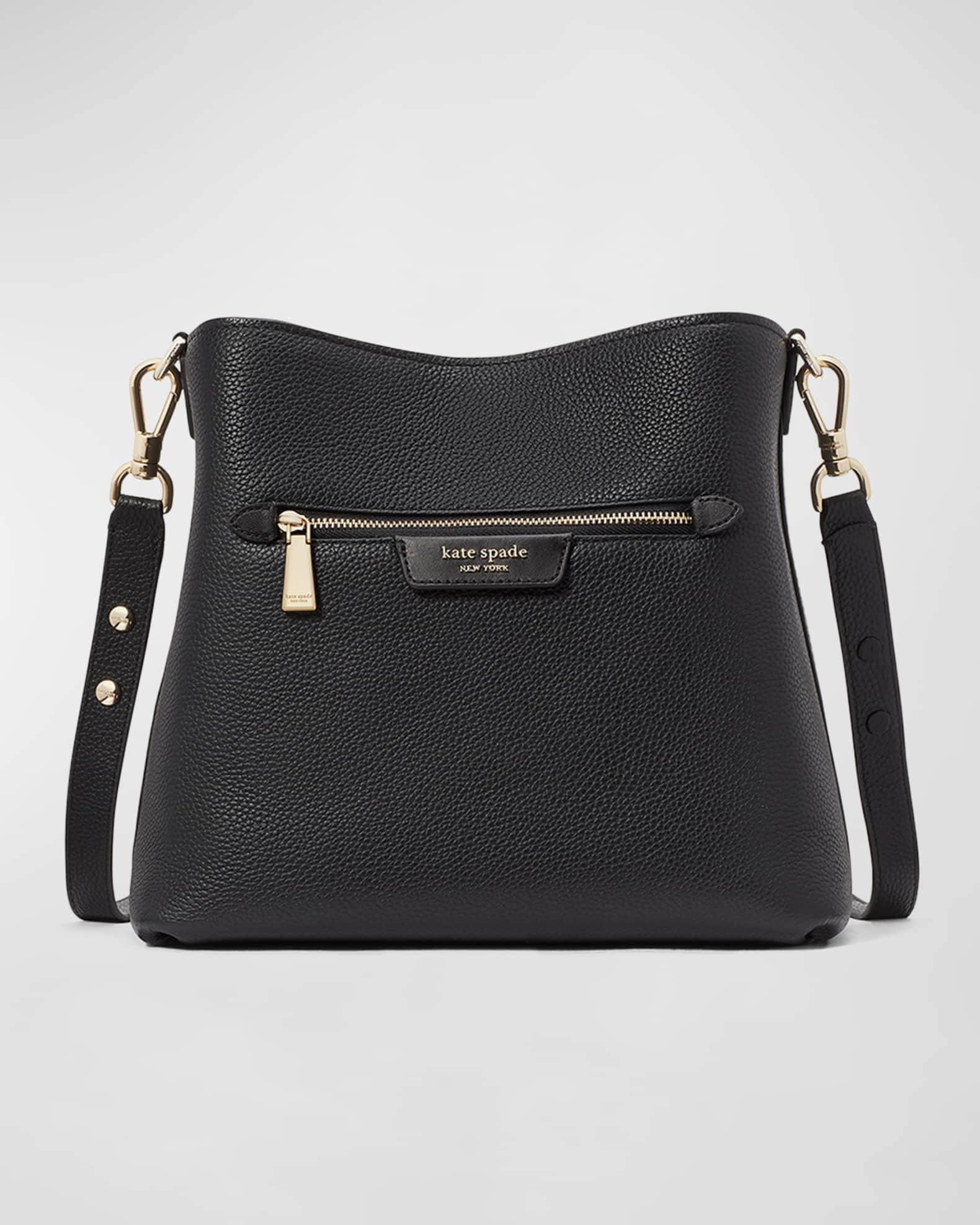 hudson pebbled leather shoulder bag | Neiman Marcus