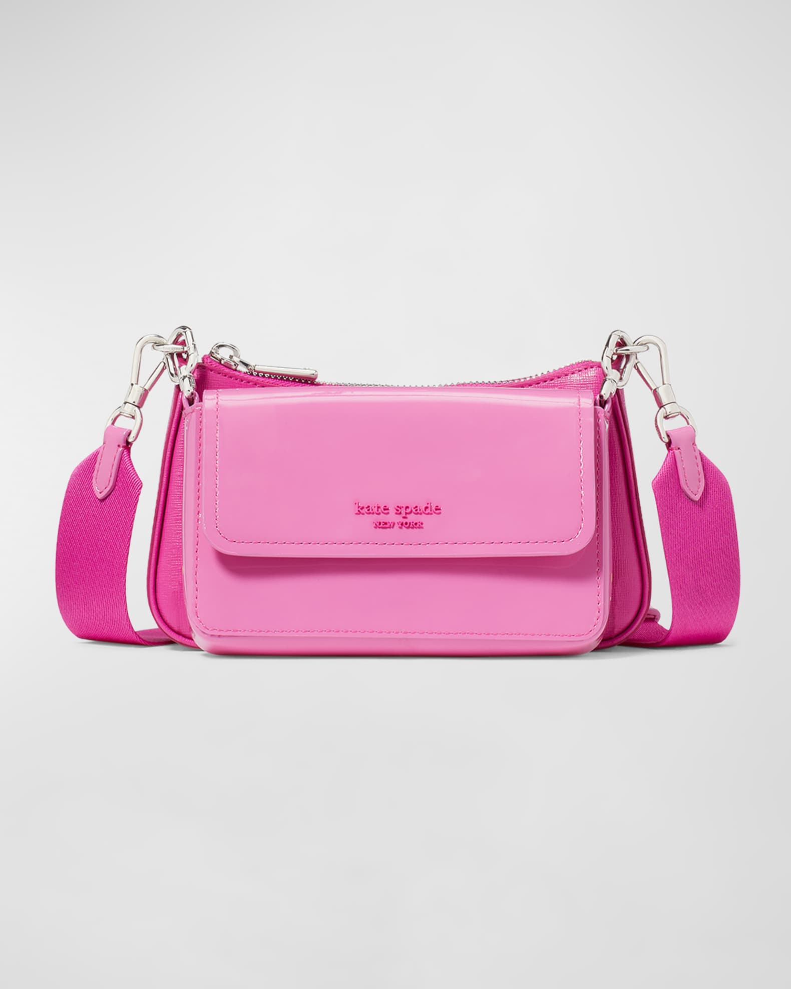 kate spade new york double up patent leather crossbody bag