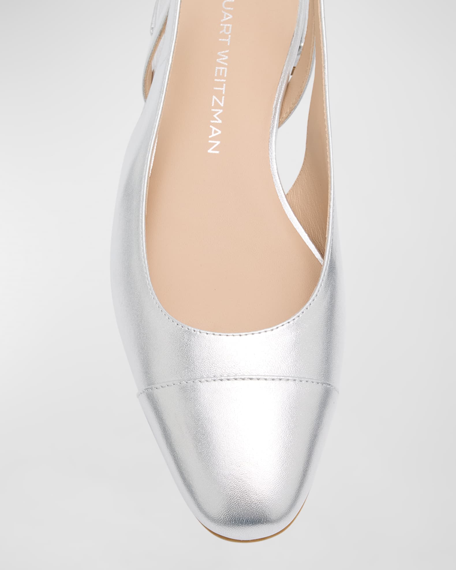 Metallic slingback flats on sale