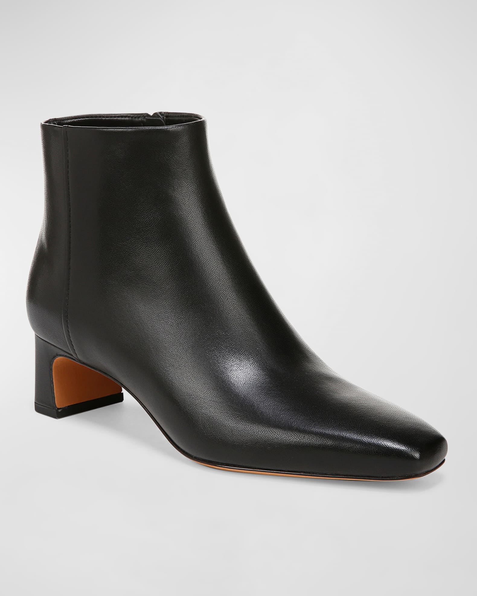 Silvana Leather Zip Ankle Booties
