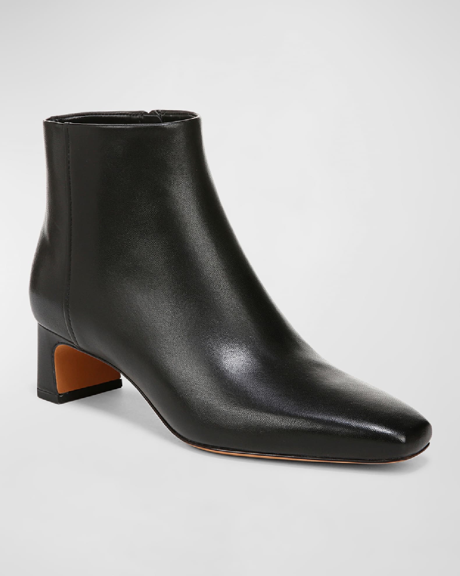 Silvana Leather Zip Ankle Booties