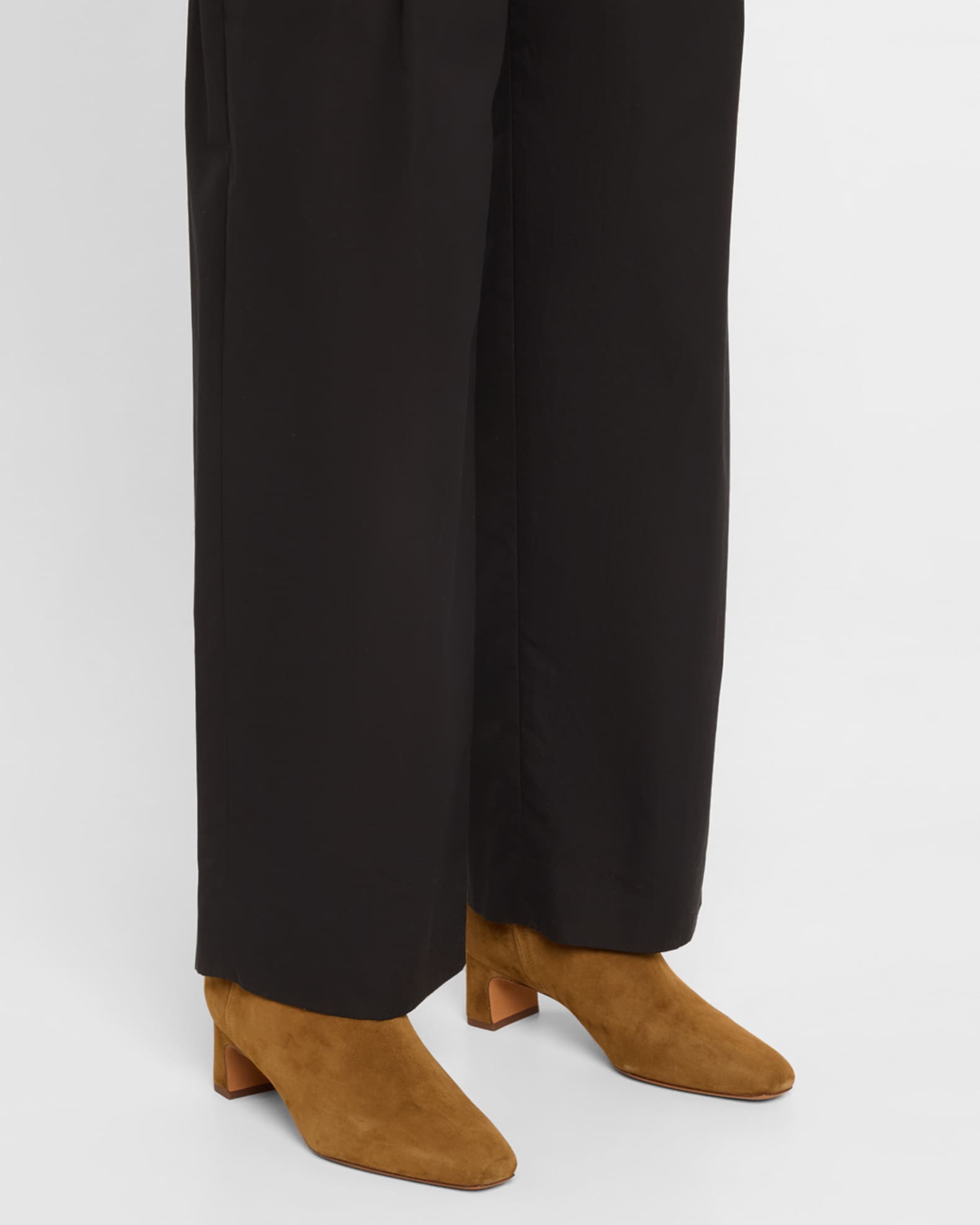 Silvana Suede Zip Booties 1