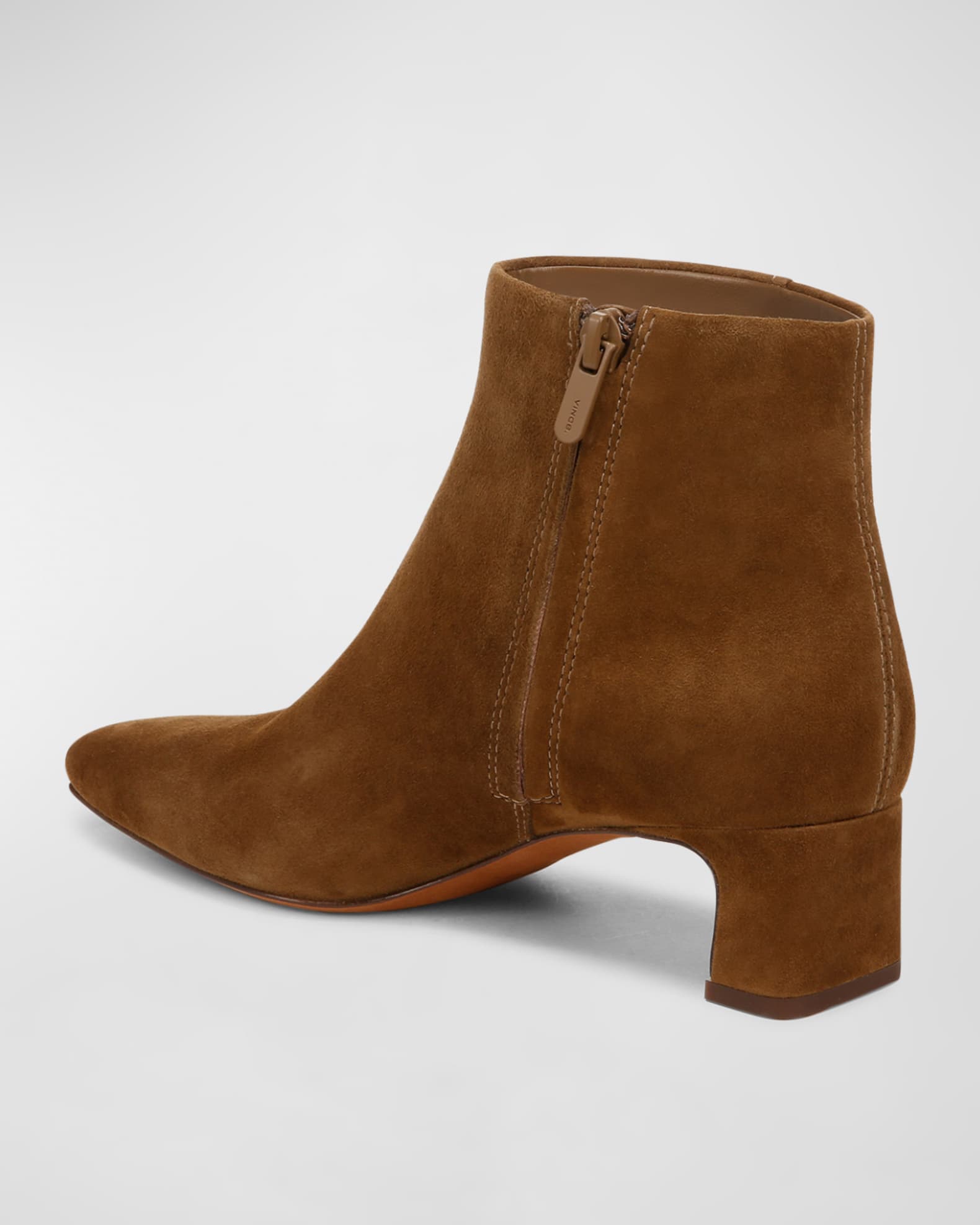 Silvana Suede Zip Booties