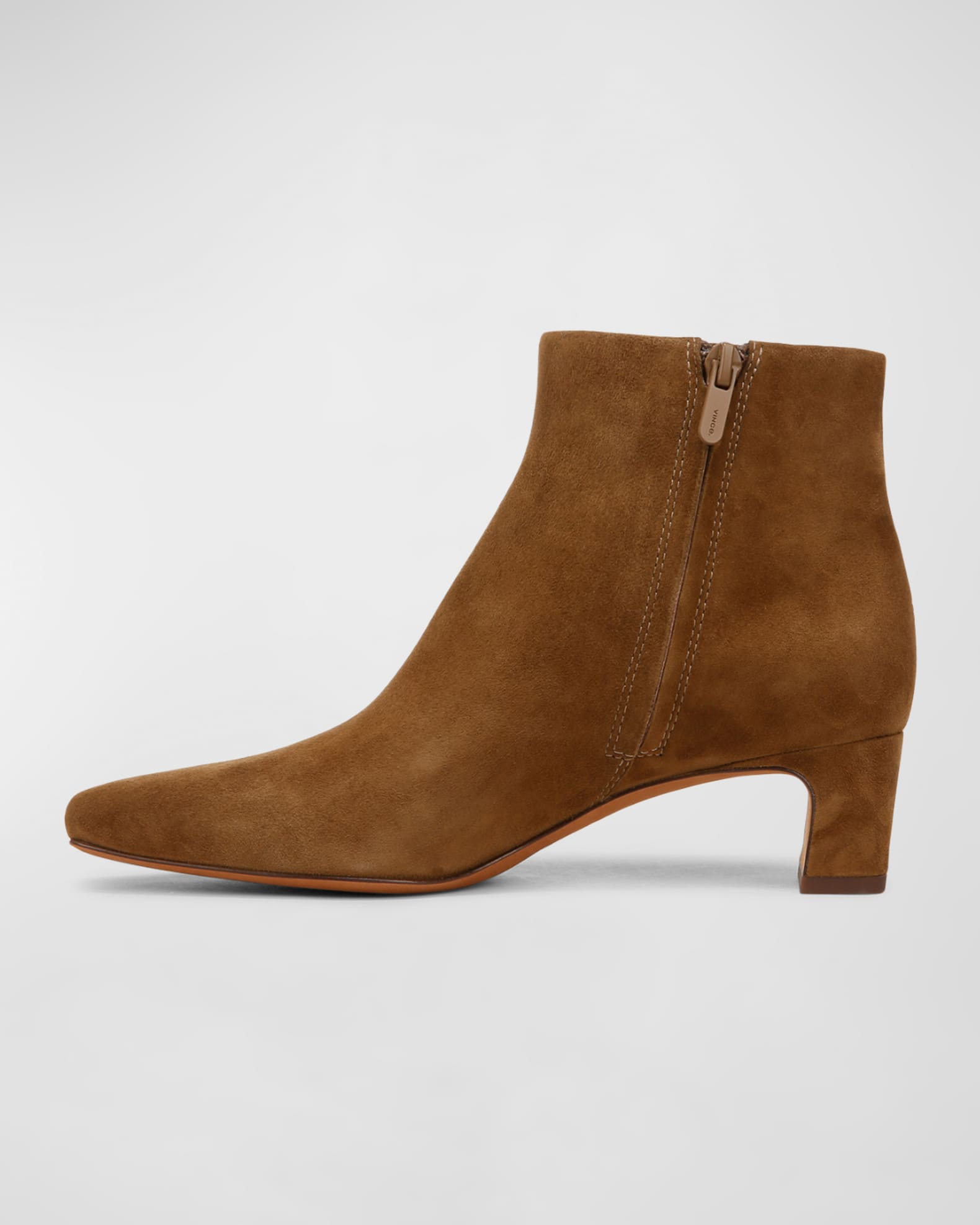 Silvana Suede Zip Booties