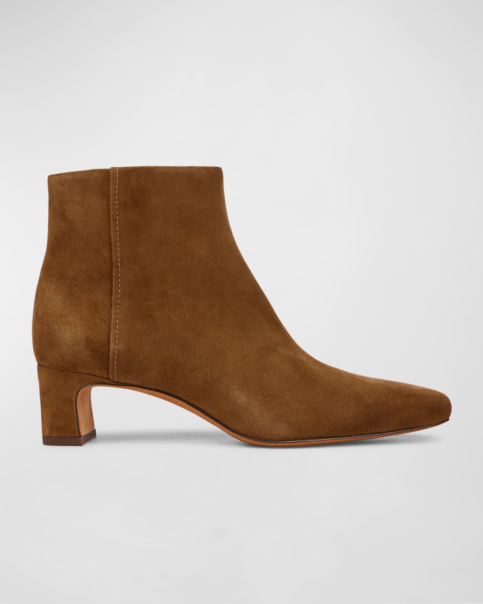 Silvana Suede Zip Booties 0