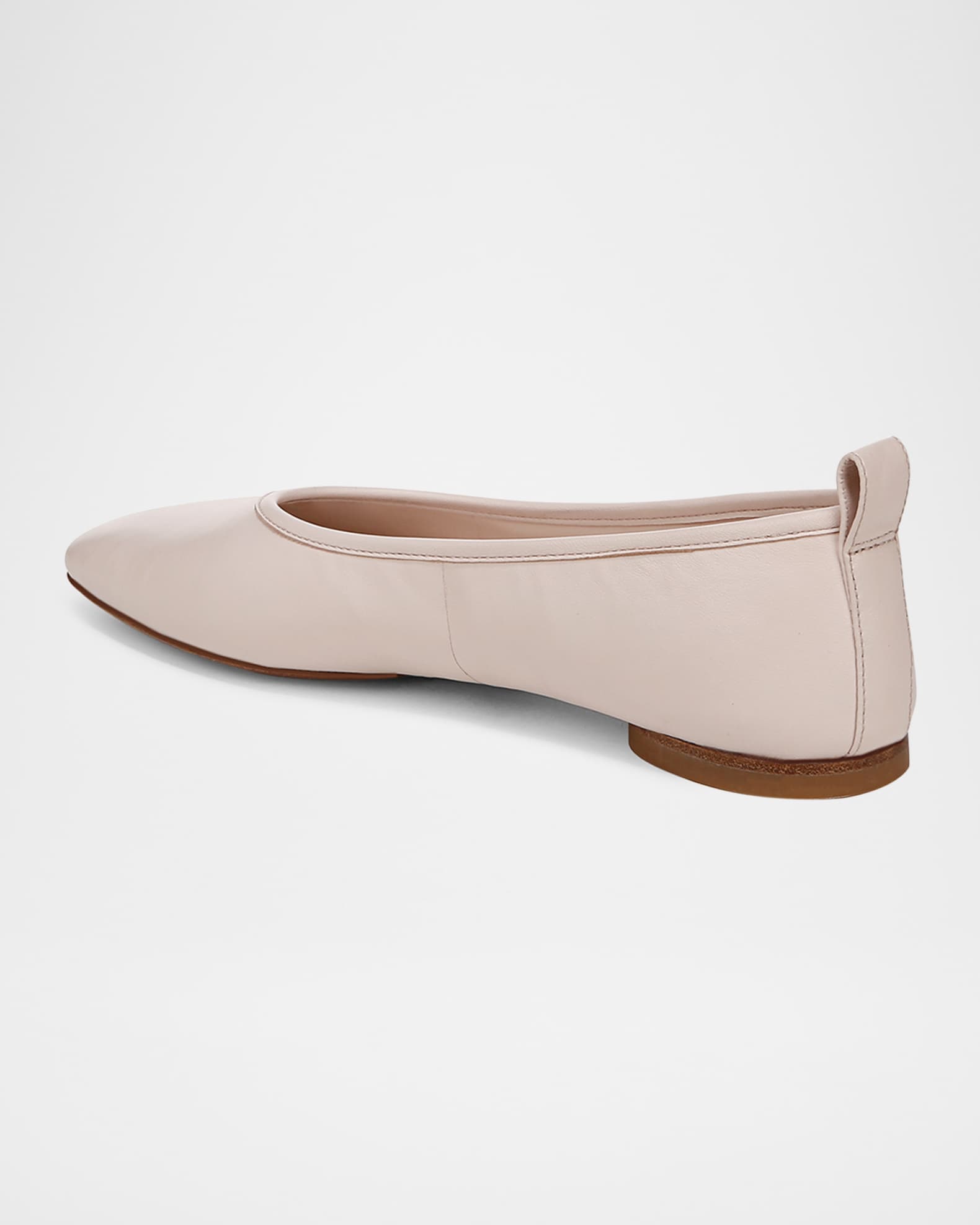 ballet flats pink brown lambskin