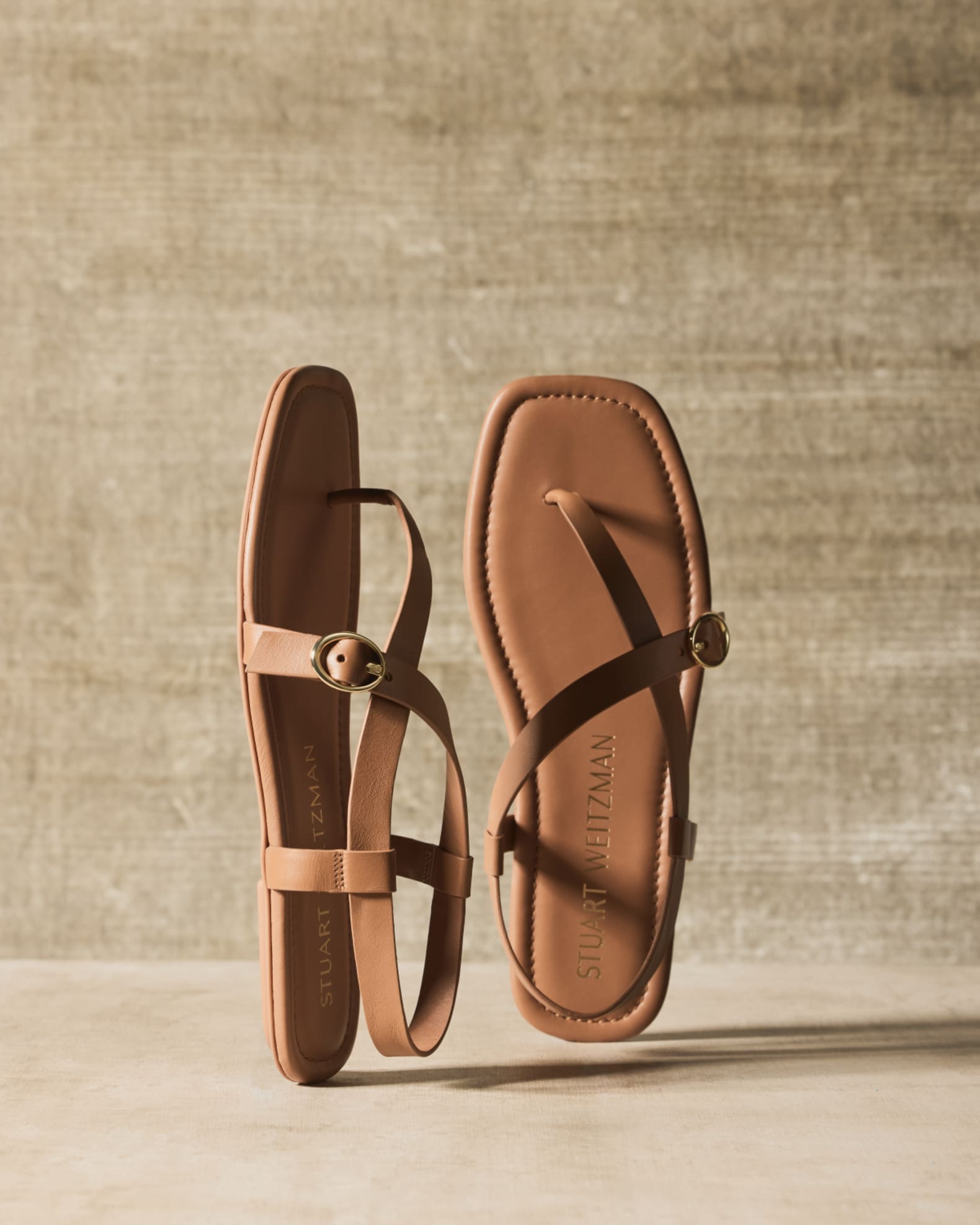 Stuart weitzman sandbar leather sandals new arrivals