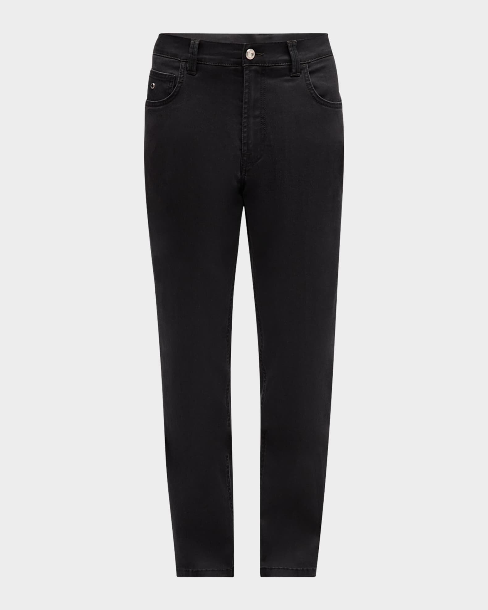 Men's Black-Wash Denim Jeans 0