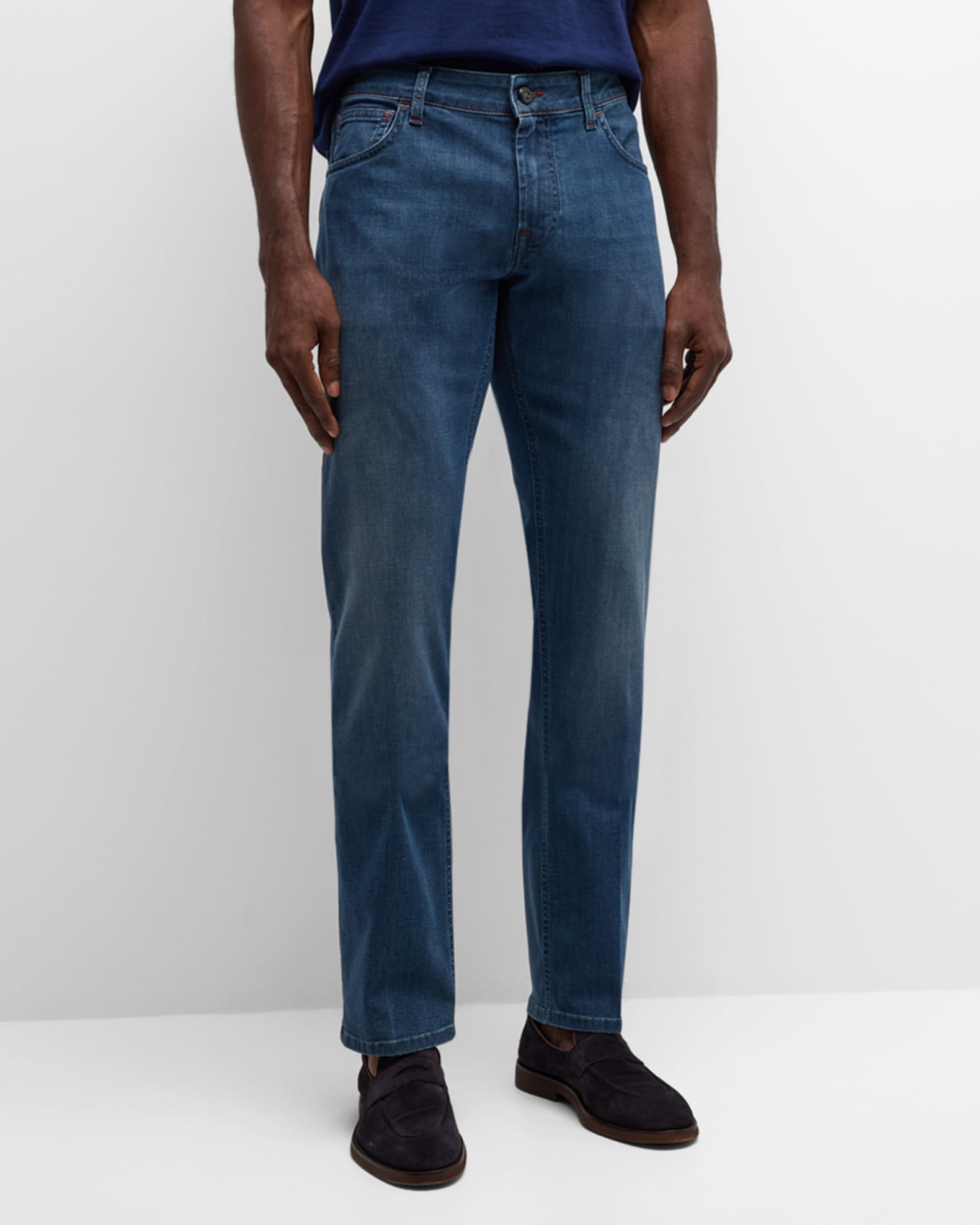 Stefano Ricci Men's Classic Denim Straight-Leg Jeans | Neiman Marcus