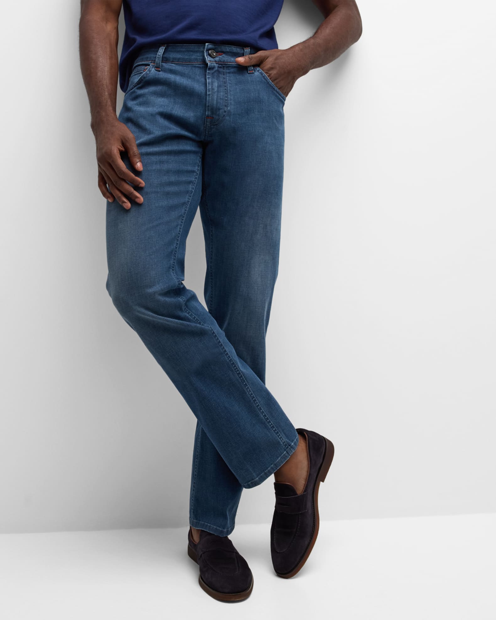 Stefano Ricci Men's Classic Denim Straight-Leg Jeans | Neiman Marcus