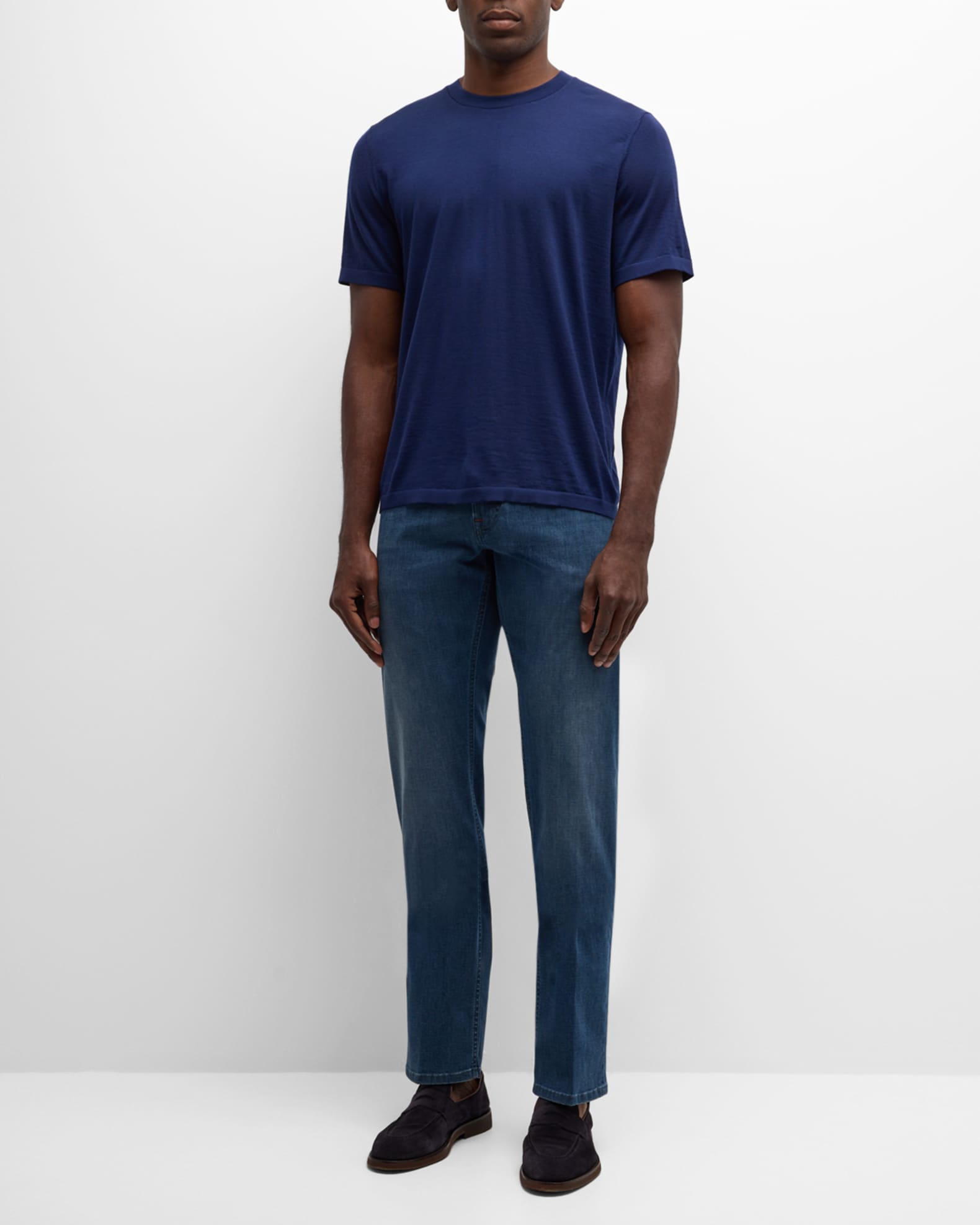 Men's Cashmere Crewneck T-Shirt 1