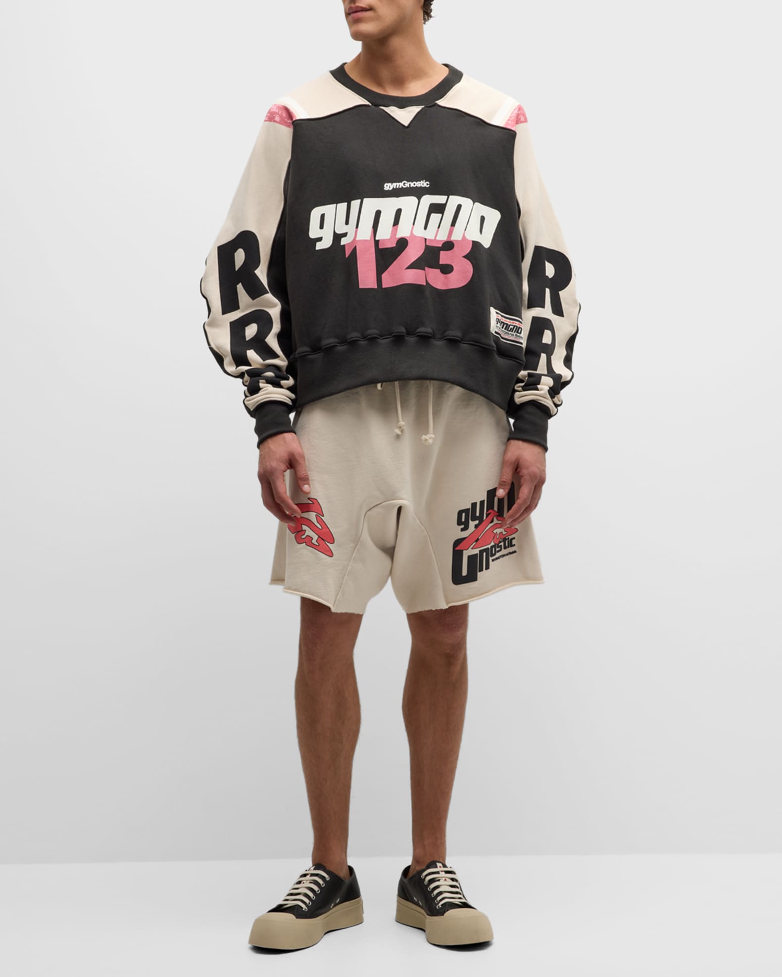 RIVINGTON roi Rebis Men s Agape Crewneck Logo Print Sweatshirt Neiman Marcus