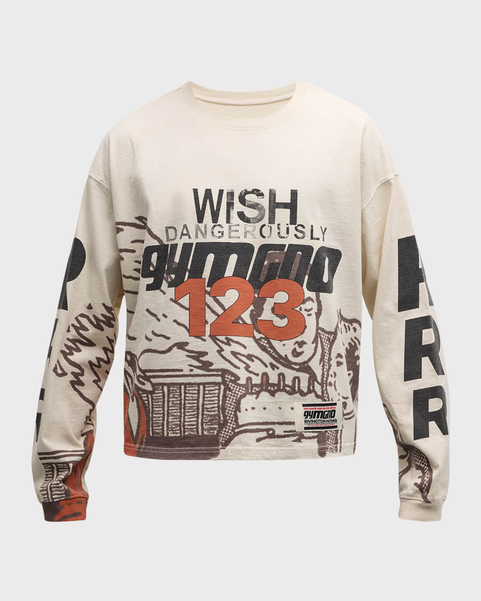 トップス RRR123 WISH DANGEROUSLY LS TEE RRR123 WISH DANGEROUSLY LS TEE