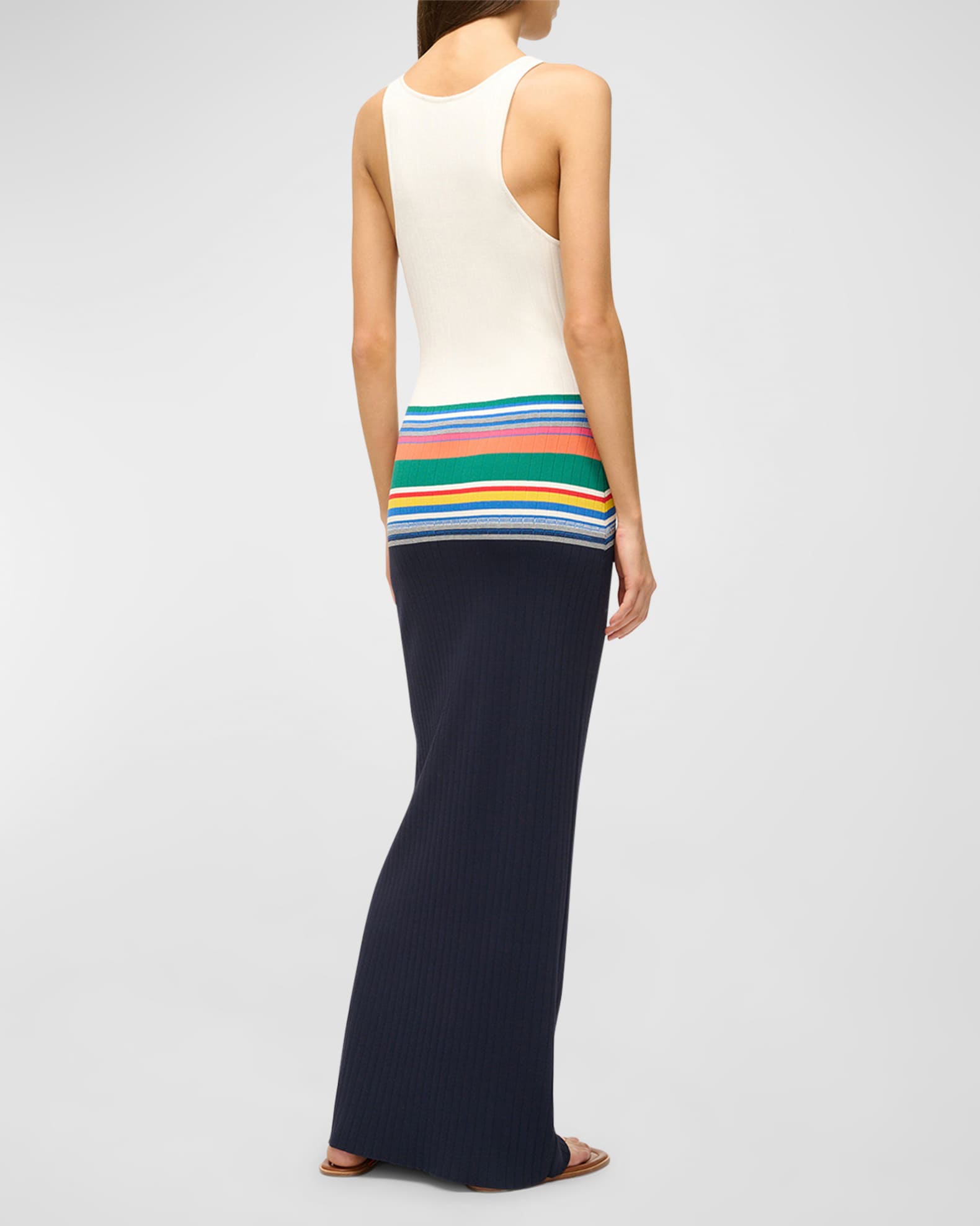 Hibiscus Stripe Dress